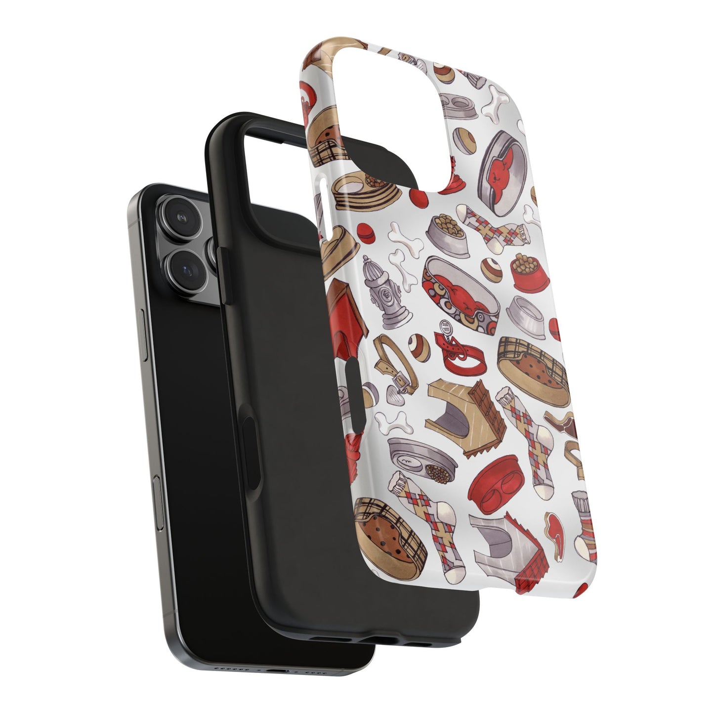 Doggie Stuff Gray Phone Case