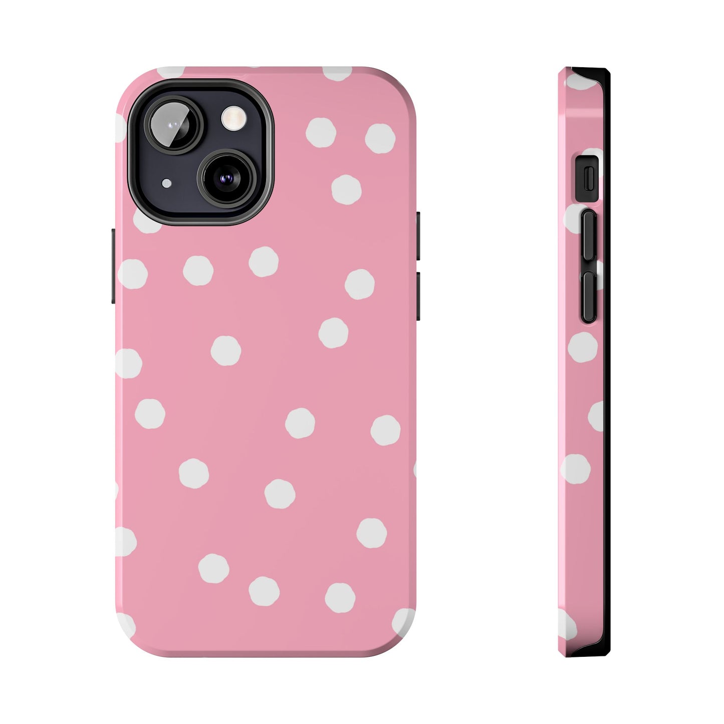 Jumbo Dots Pink / White Phone Case