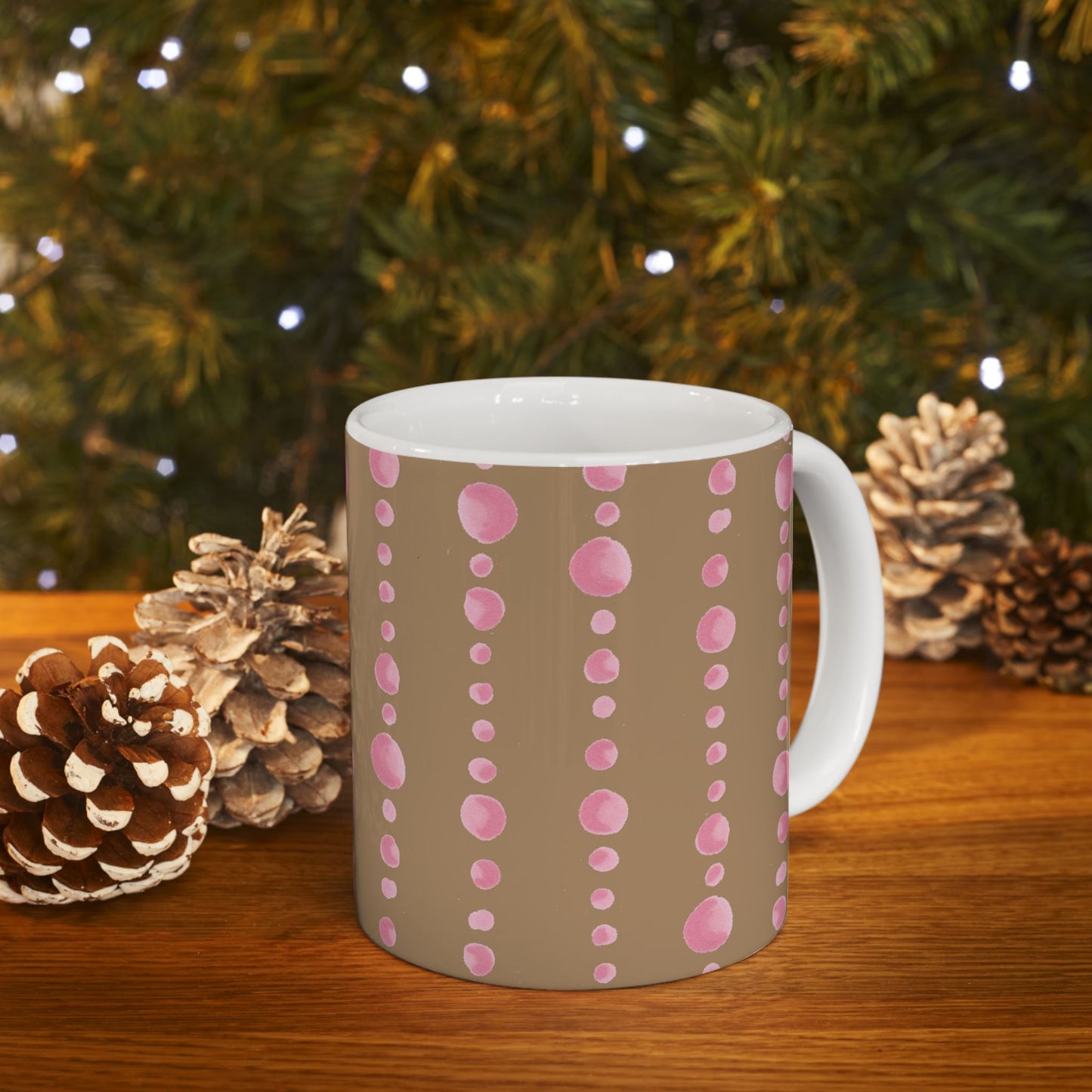 Beaded Curtain Malt / Pink Cup