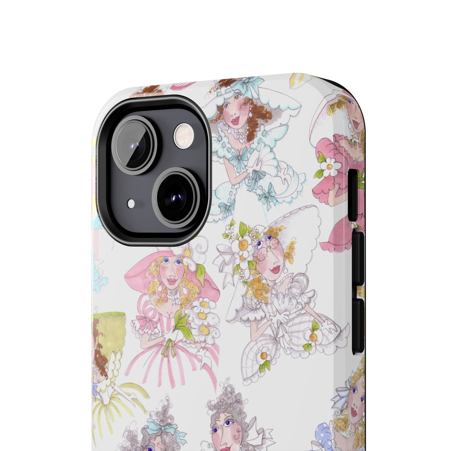 Tossed Belles White Phone Case