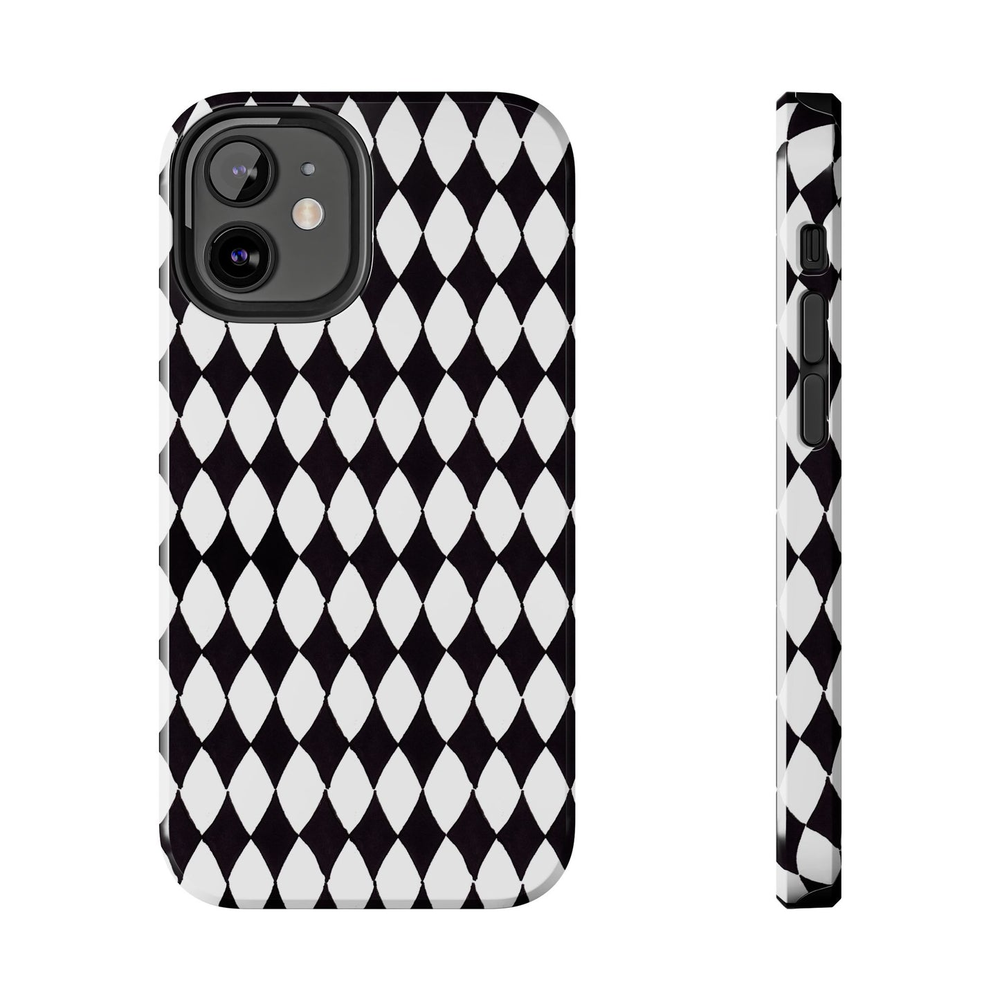Diamond White / Black Phone Case