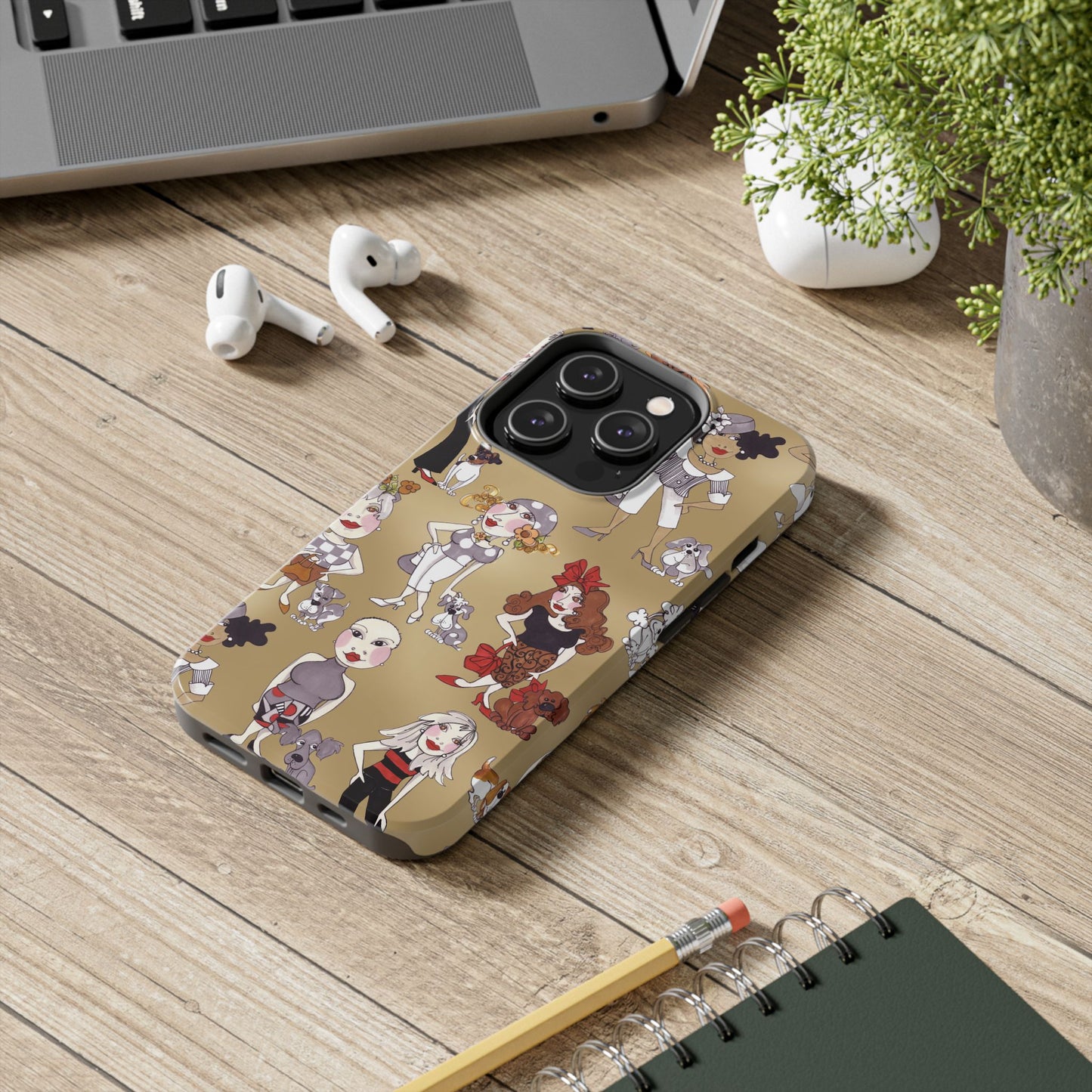 Dog Ladies Tan Phone Case