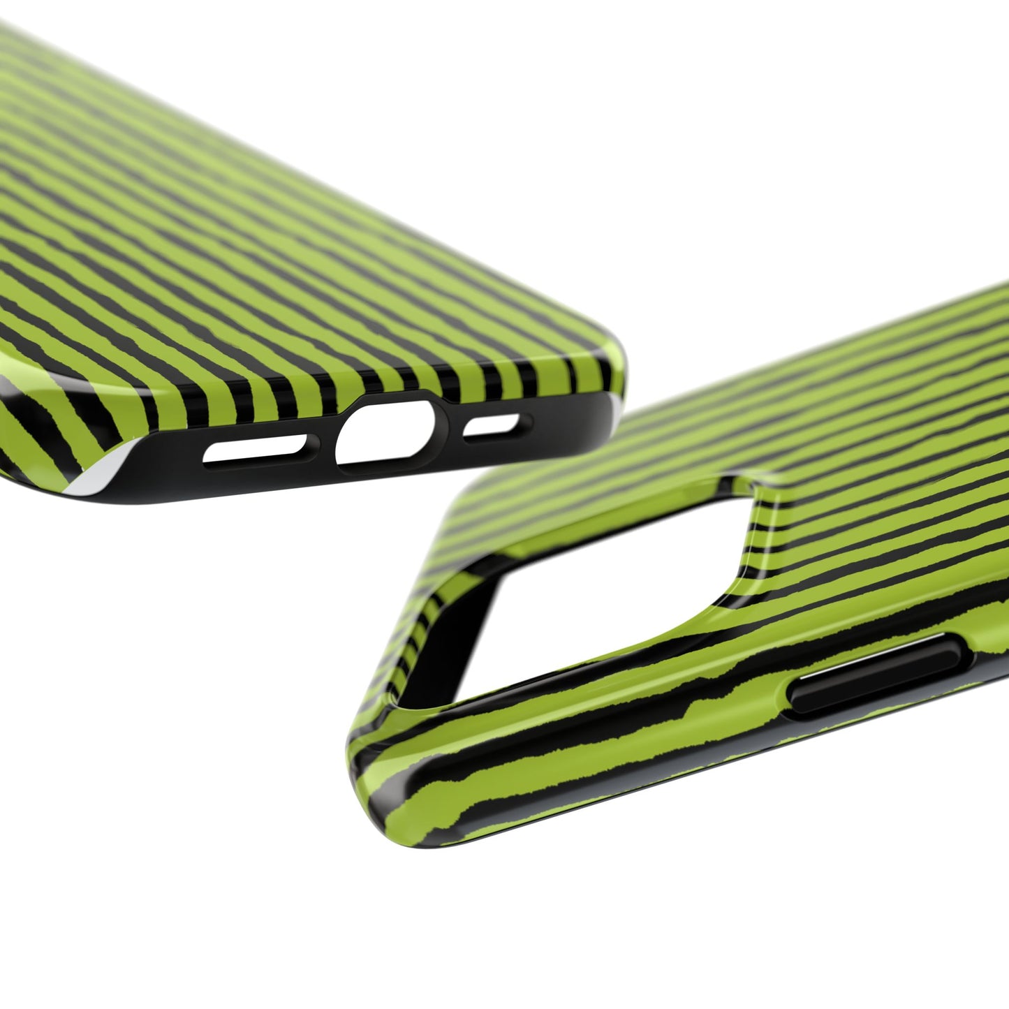 Sorta Stripe Green / Black Phone Case
