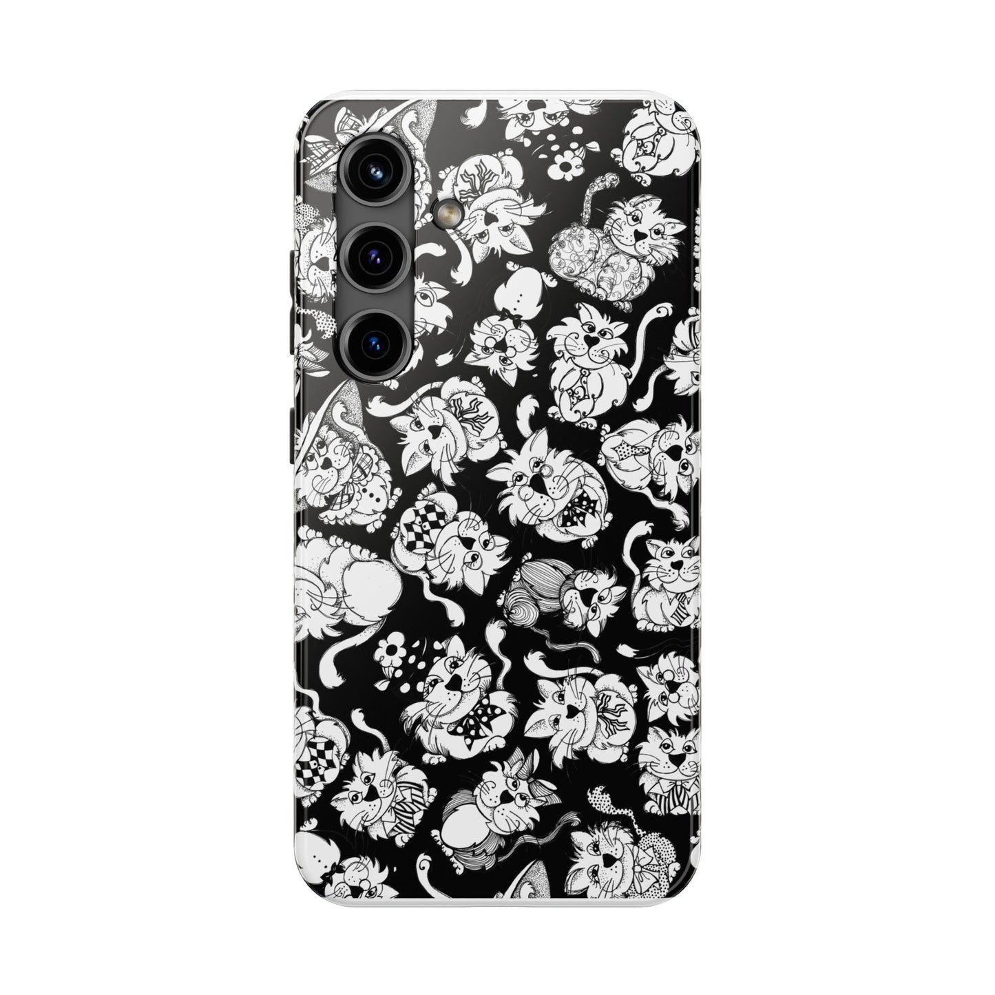 So Kitties Tossed Black Phone Case