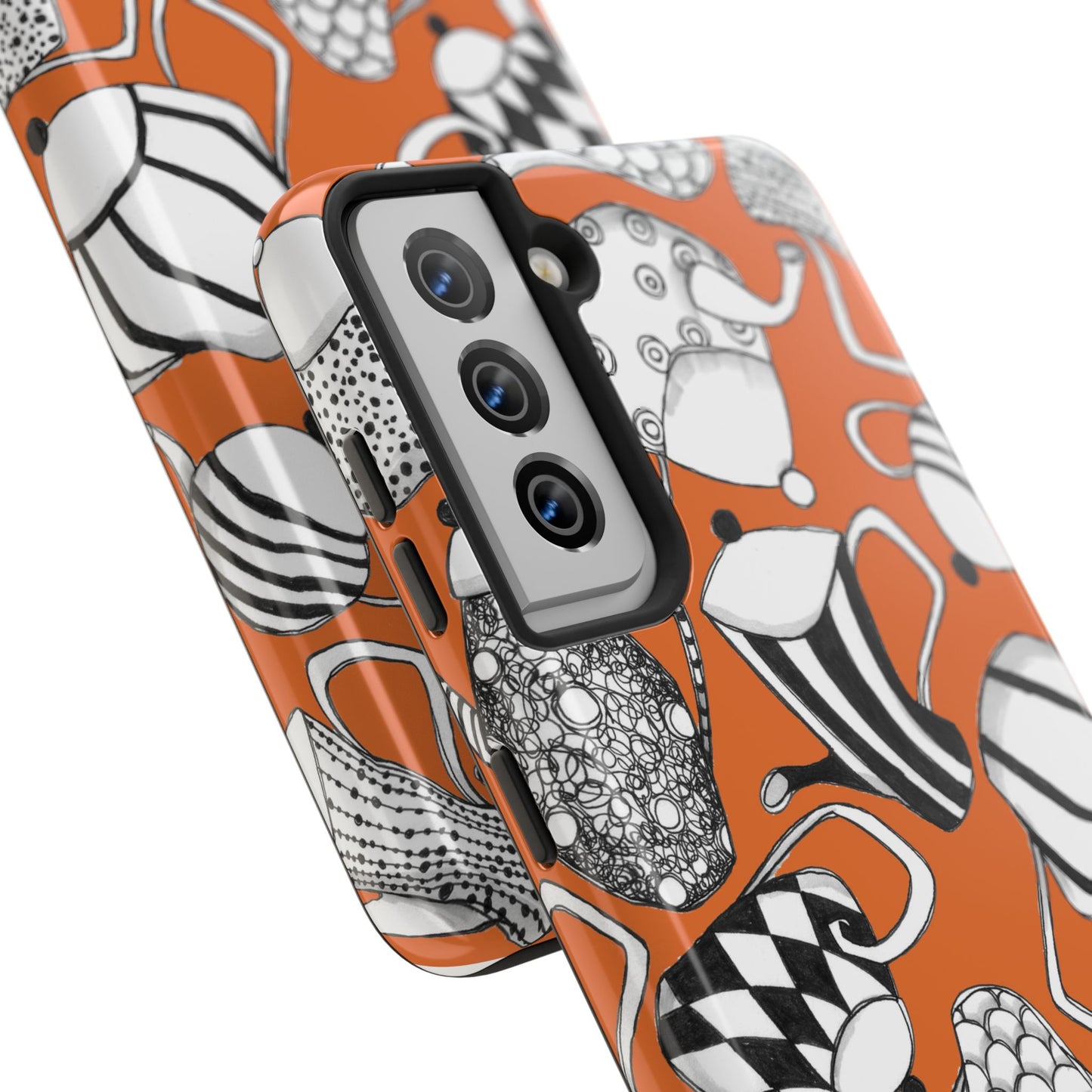 Coffee, Tea Anyone? Orange Phone Case