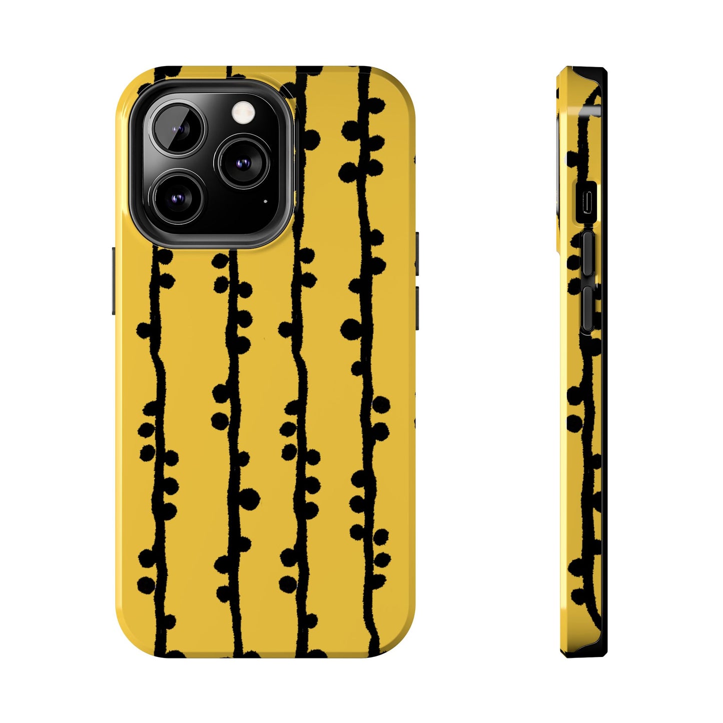 Loopy Stripe Yellow Phone Case