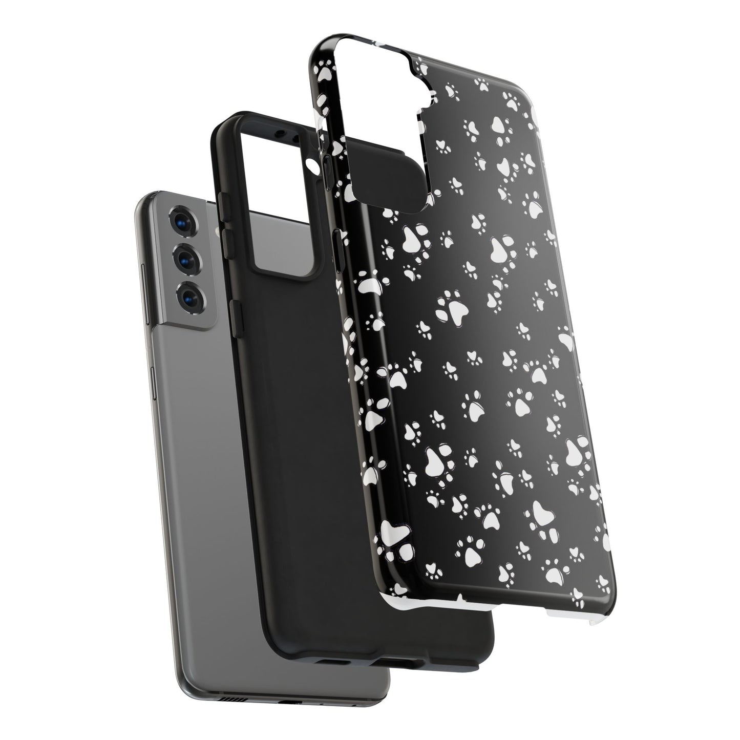 Paw Flakes Black Phone Case