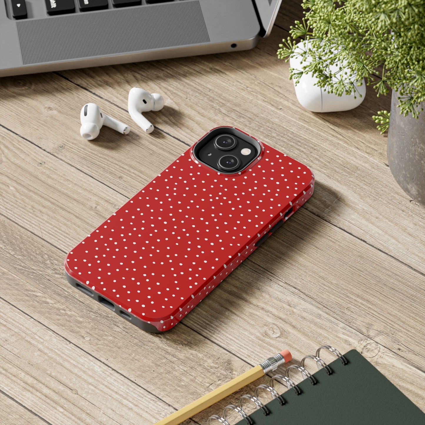 Dinky Dots Red / White Phone Case