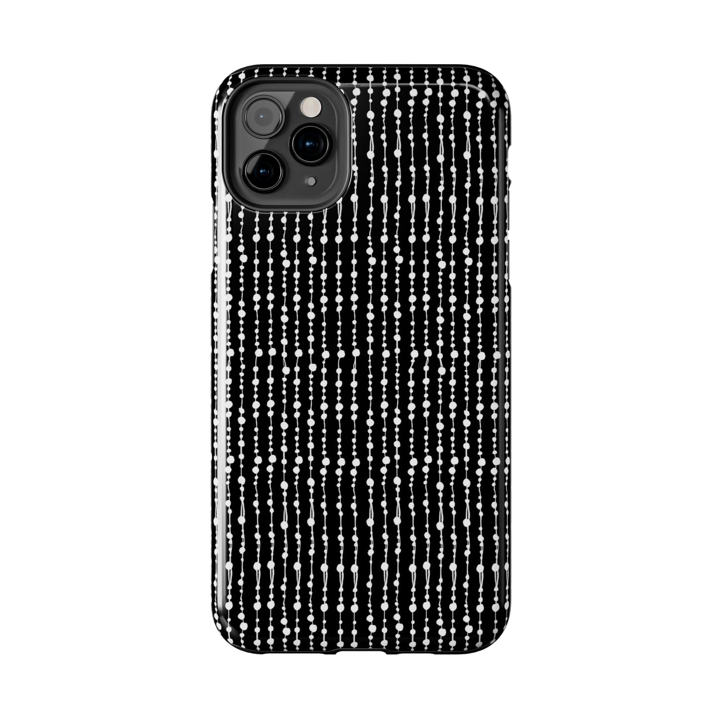 Beaded Curtain Black / White Phone Case