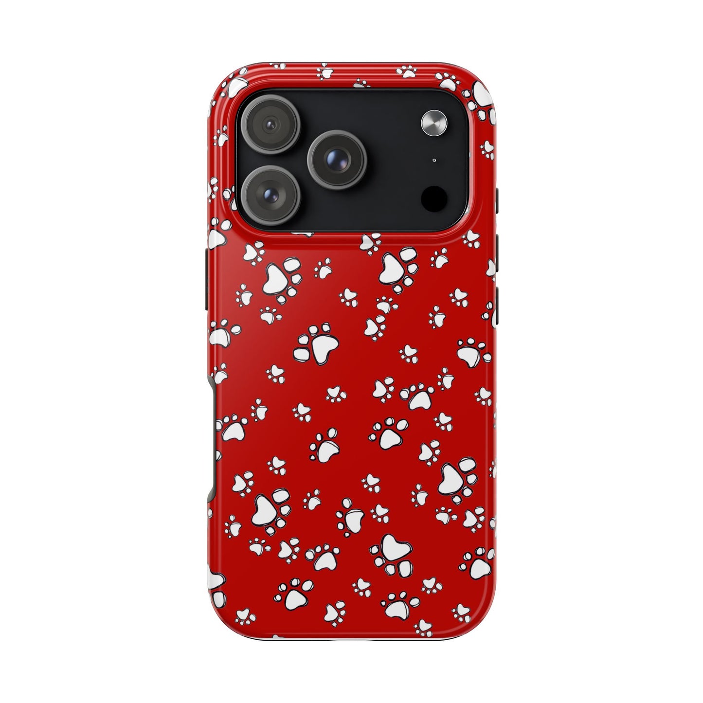 Paw Flakes Red Phone Case