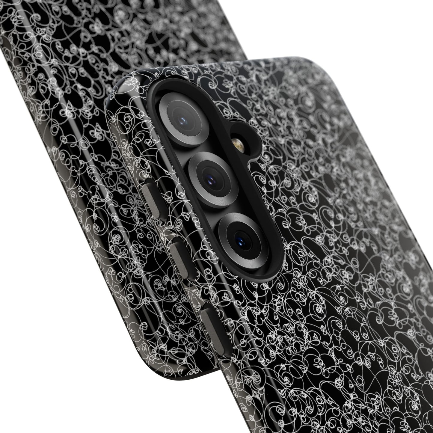 Scribble Black / White Phone Case