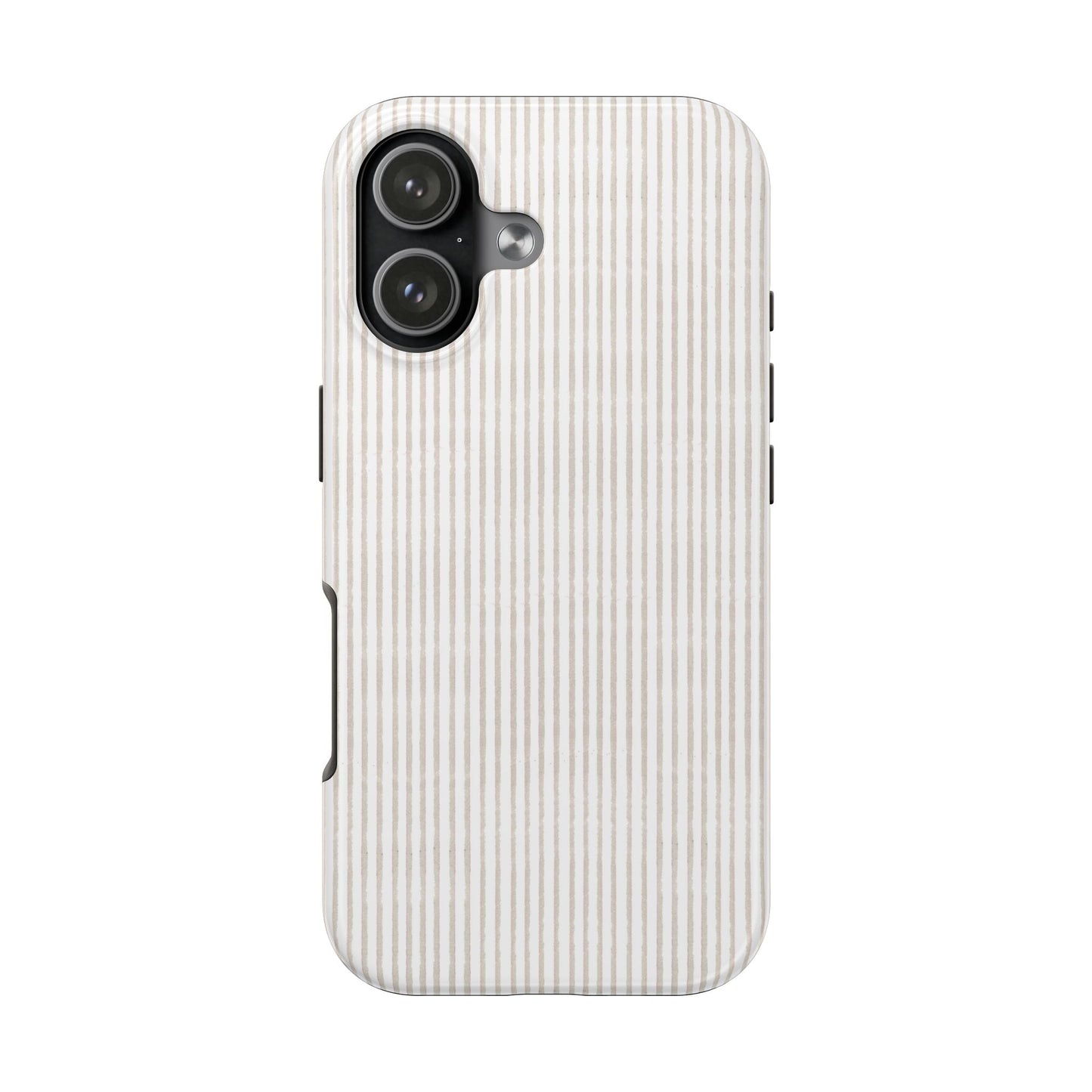 Stripe White / Gray Phone Case