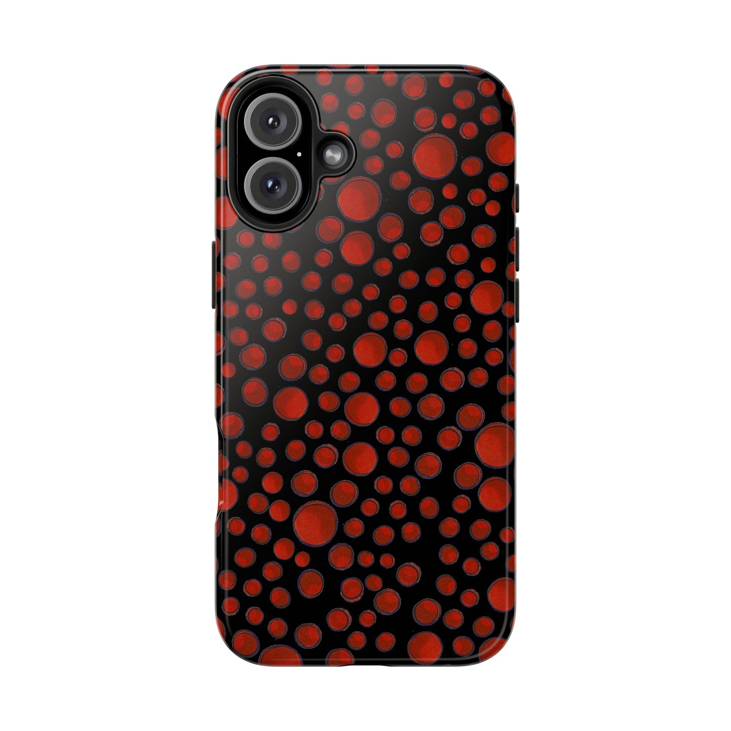 Dot Assortment Black / Red Phone Case