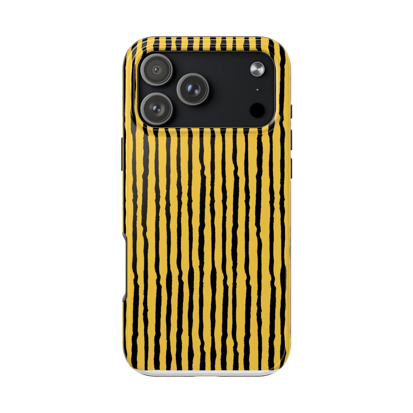 Sorta Stripe Yellow / Black Phone Case