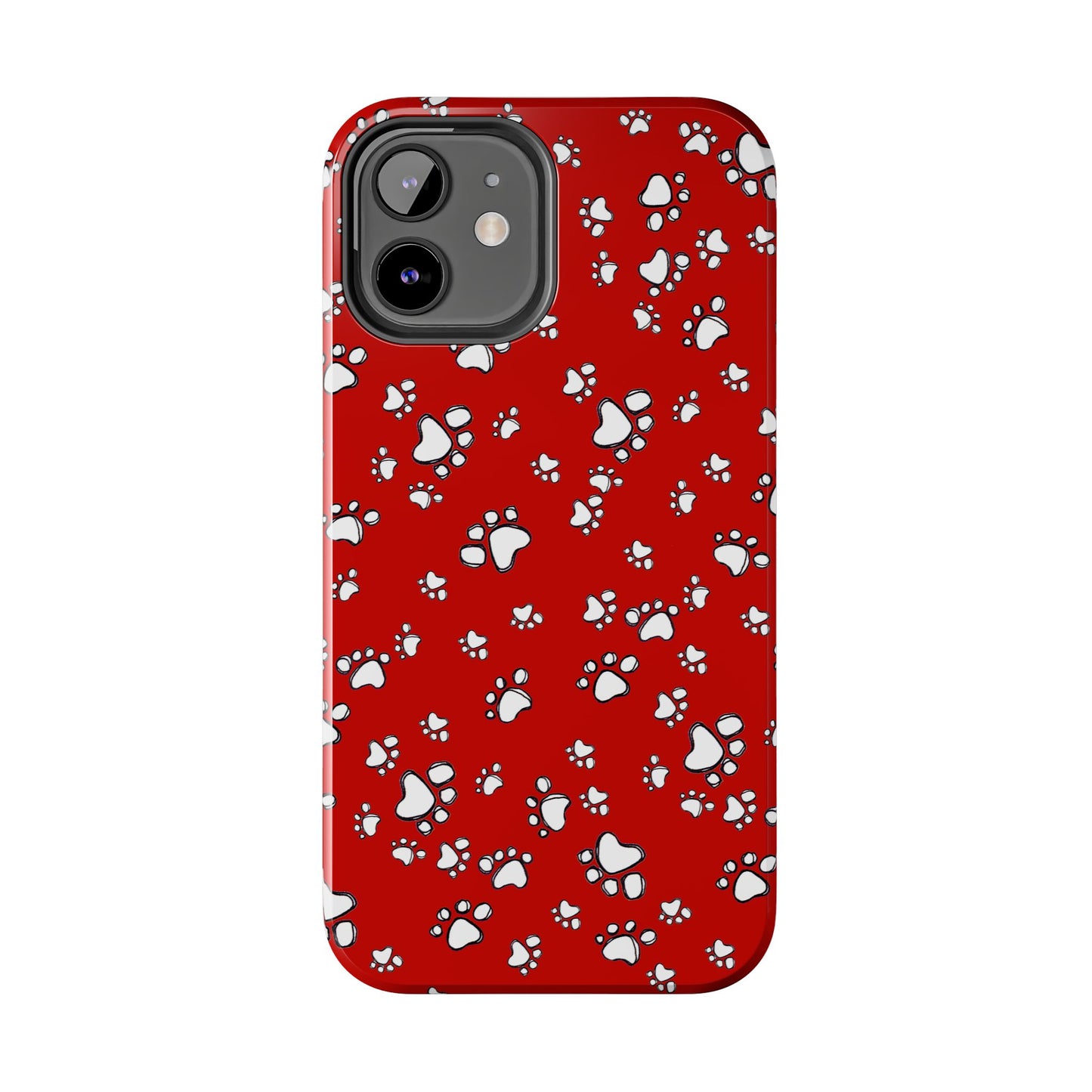 Paw Flakes Red Phone Case