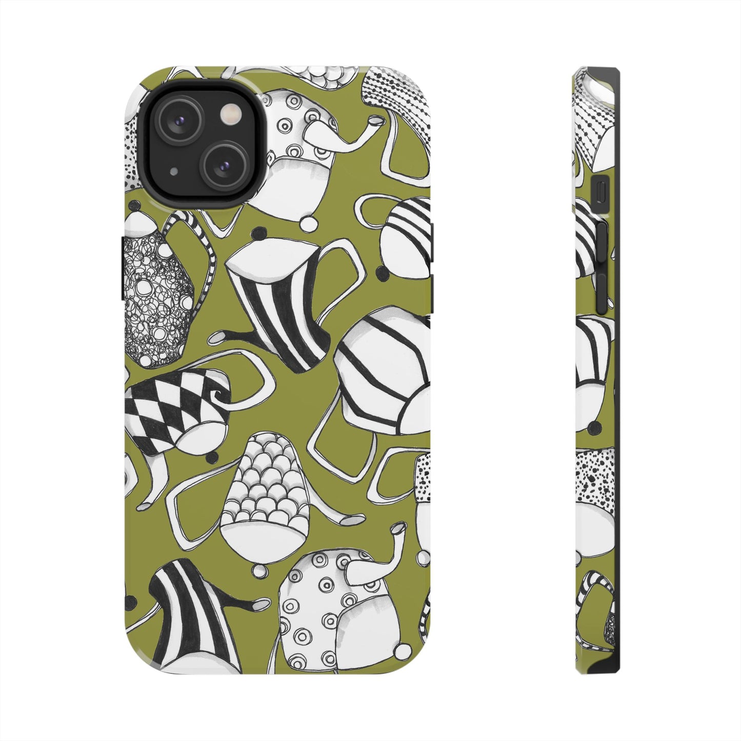 Coffee, Tea Anyone? Green Phone Case