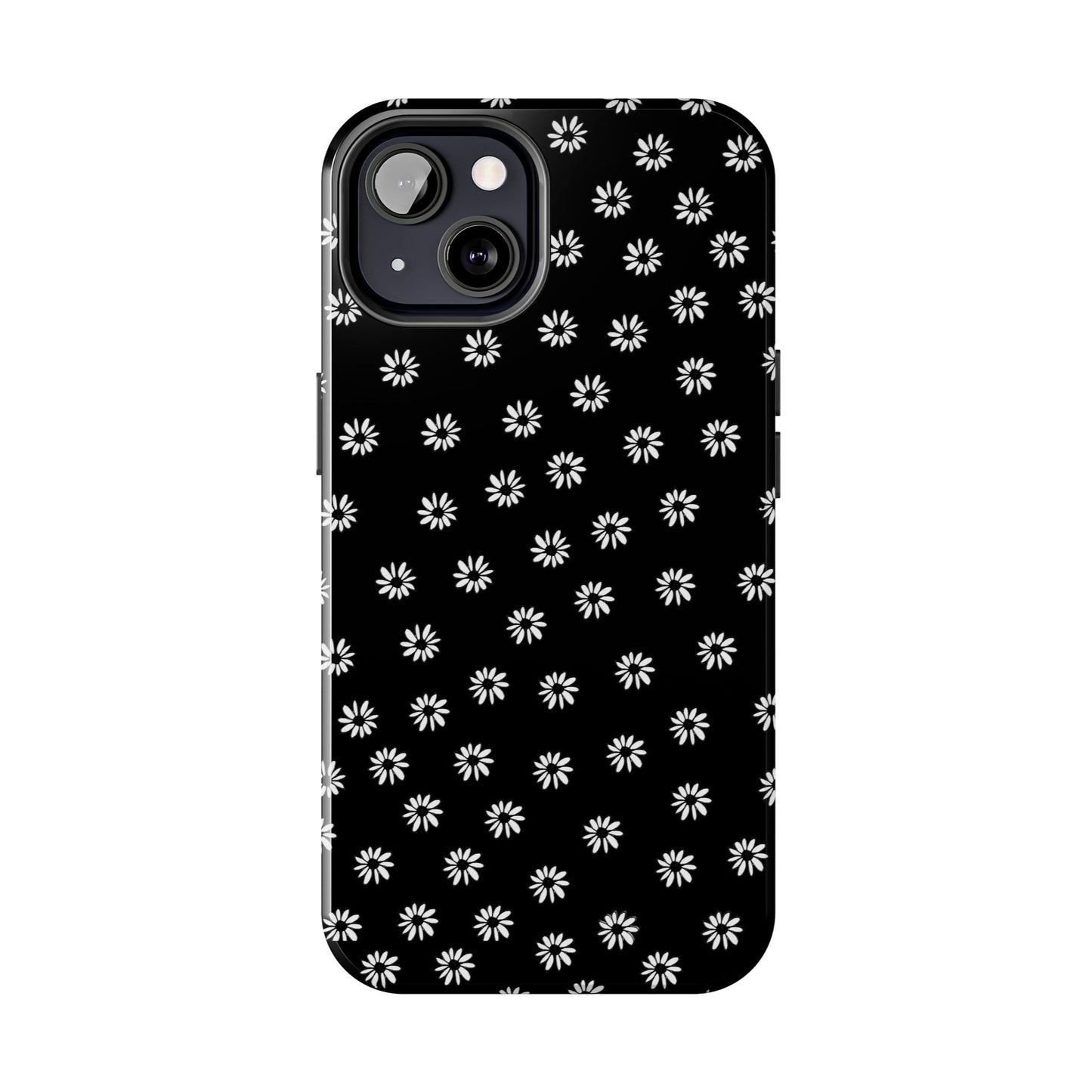 Daisy Dot Black / White Phone Case