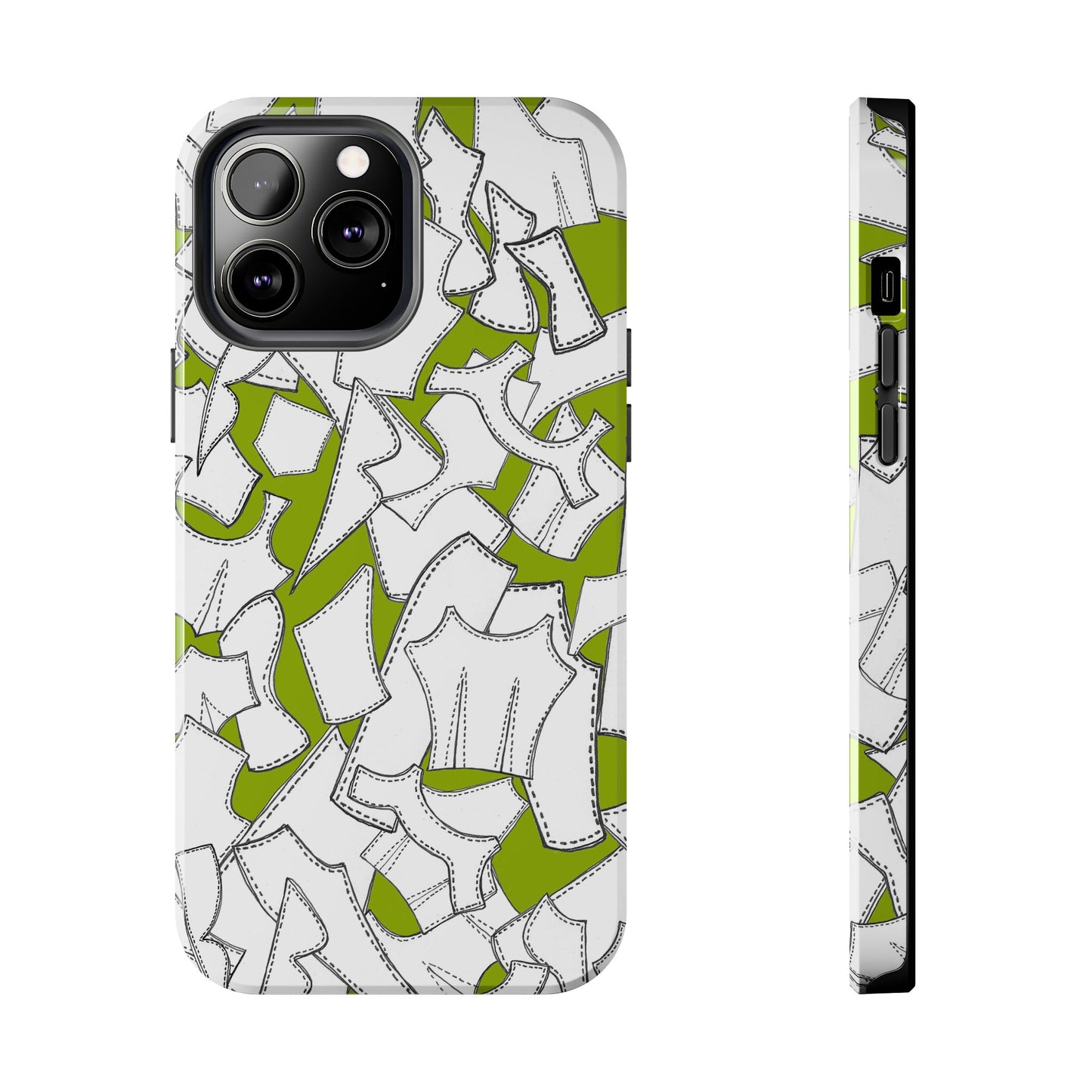 Pattern Pieces Chartreuse Phone Case