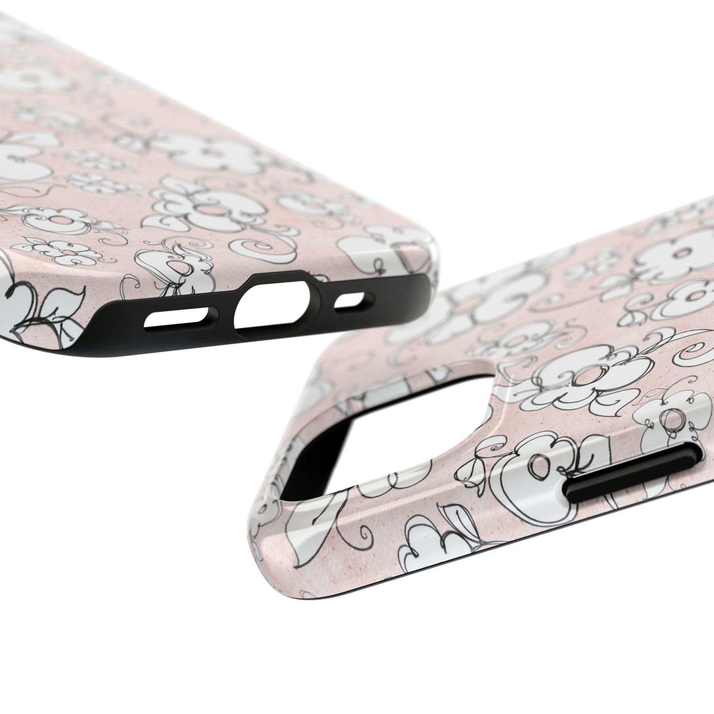 Lady Flowers Paris Pink Phone Case