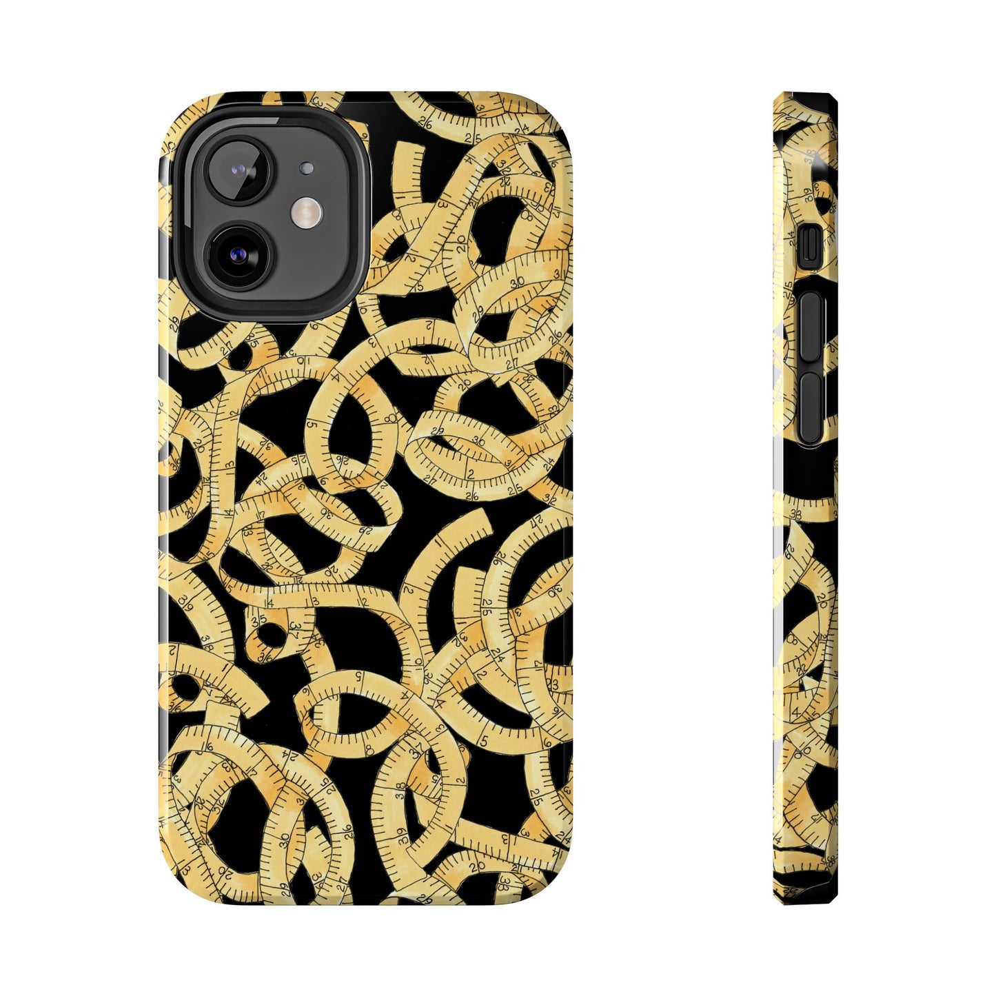 Tape Tangle Black Phone Case
