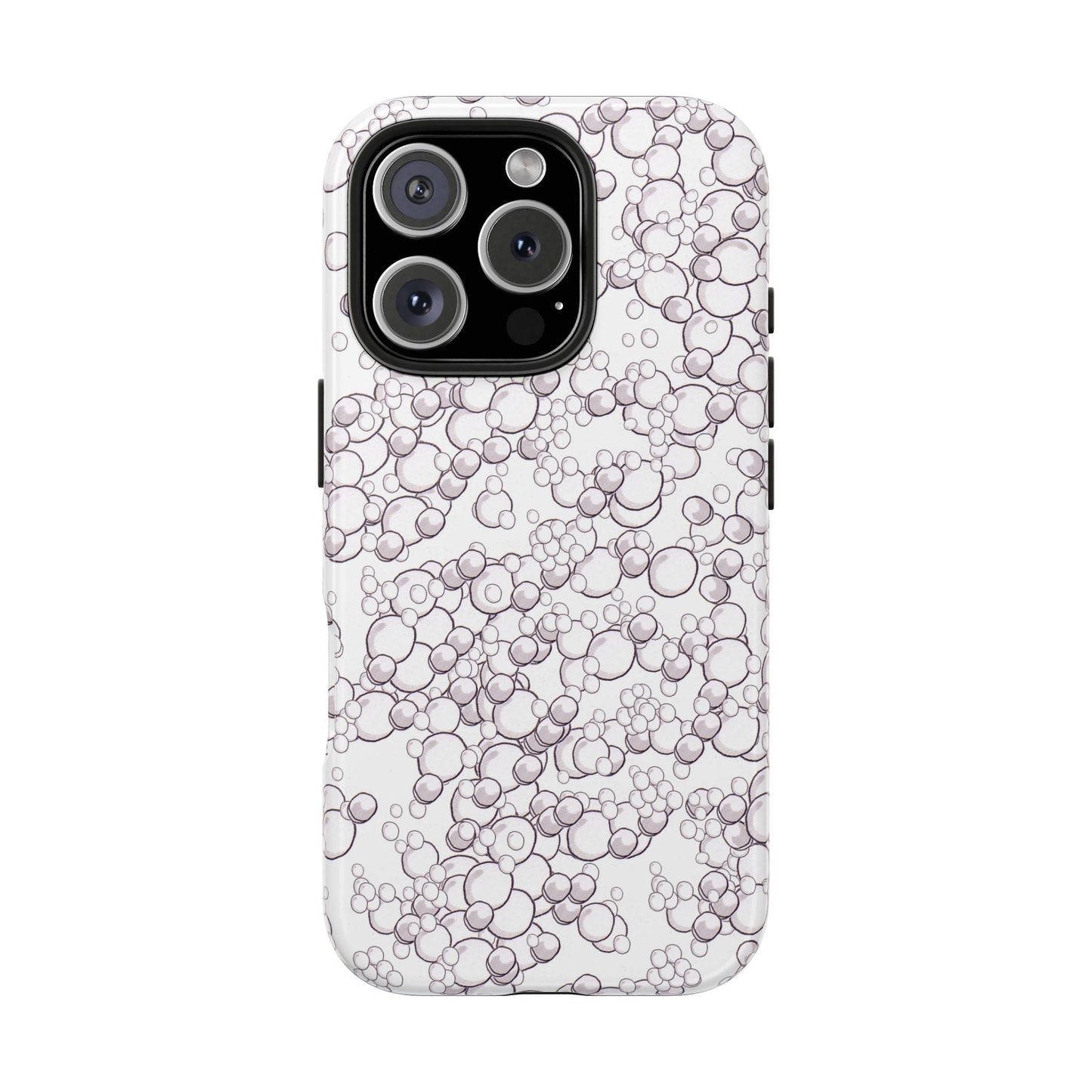 Bubble Dots White Phone Case