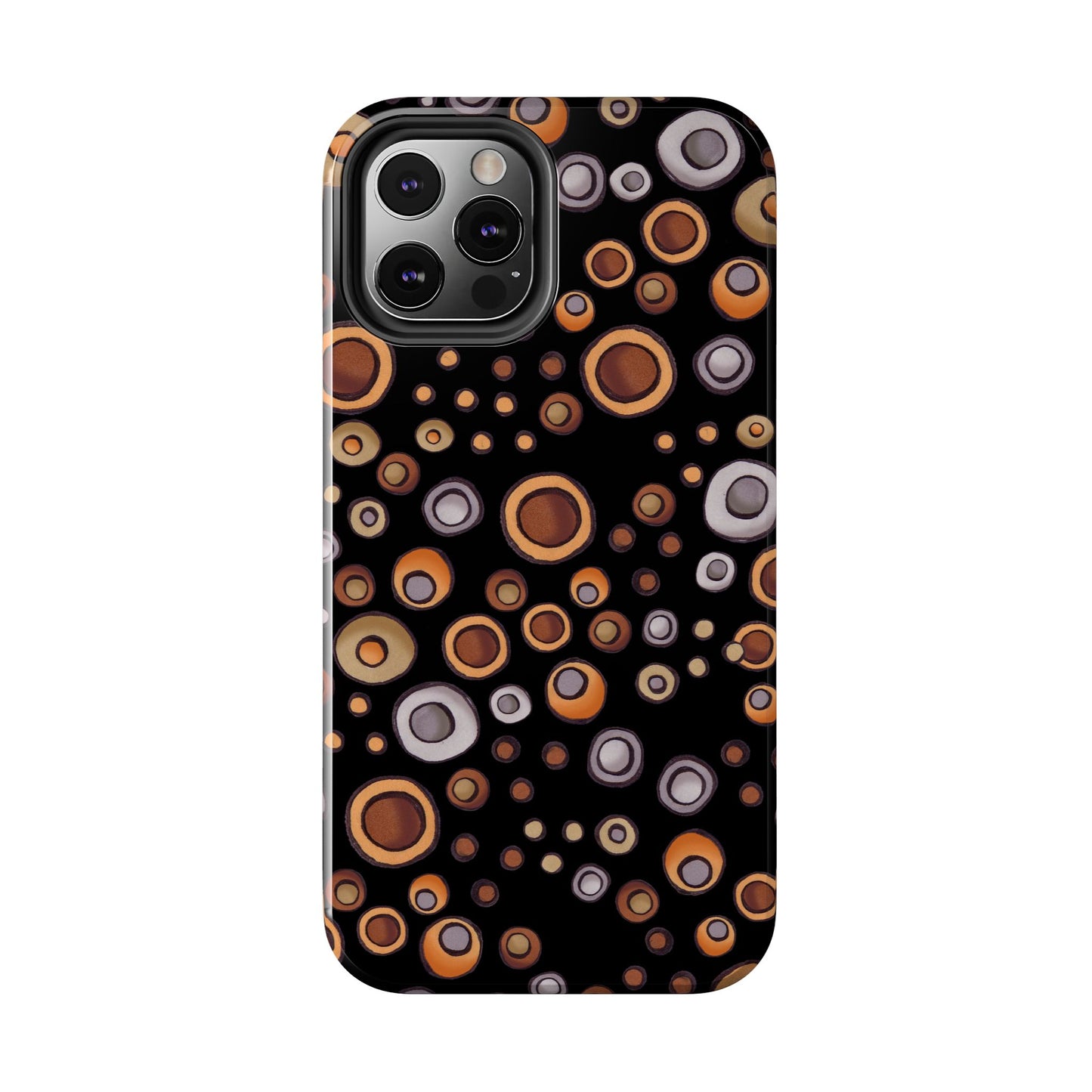 Doggy Dots Black Phone Case