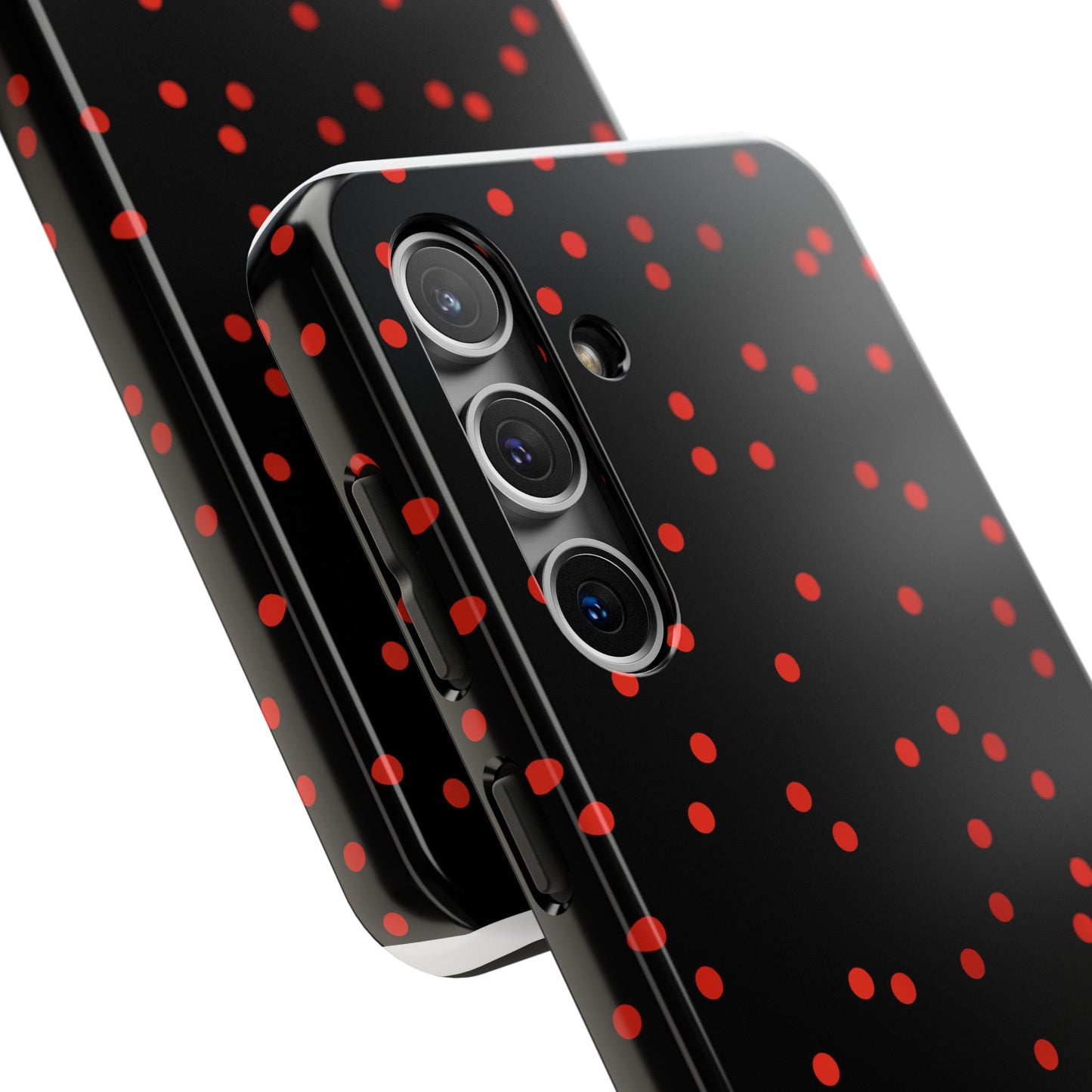 Space Dots Black / Red Phone Case