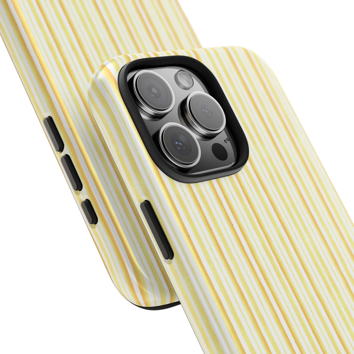 Tri Stripe Yellow Phone Case