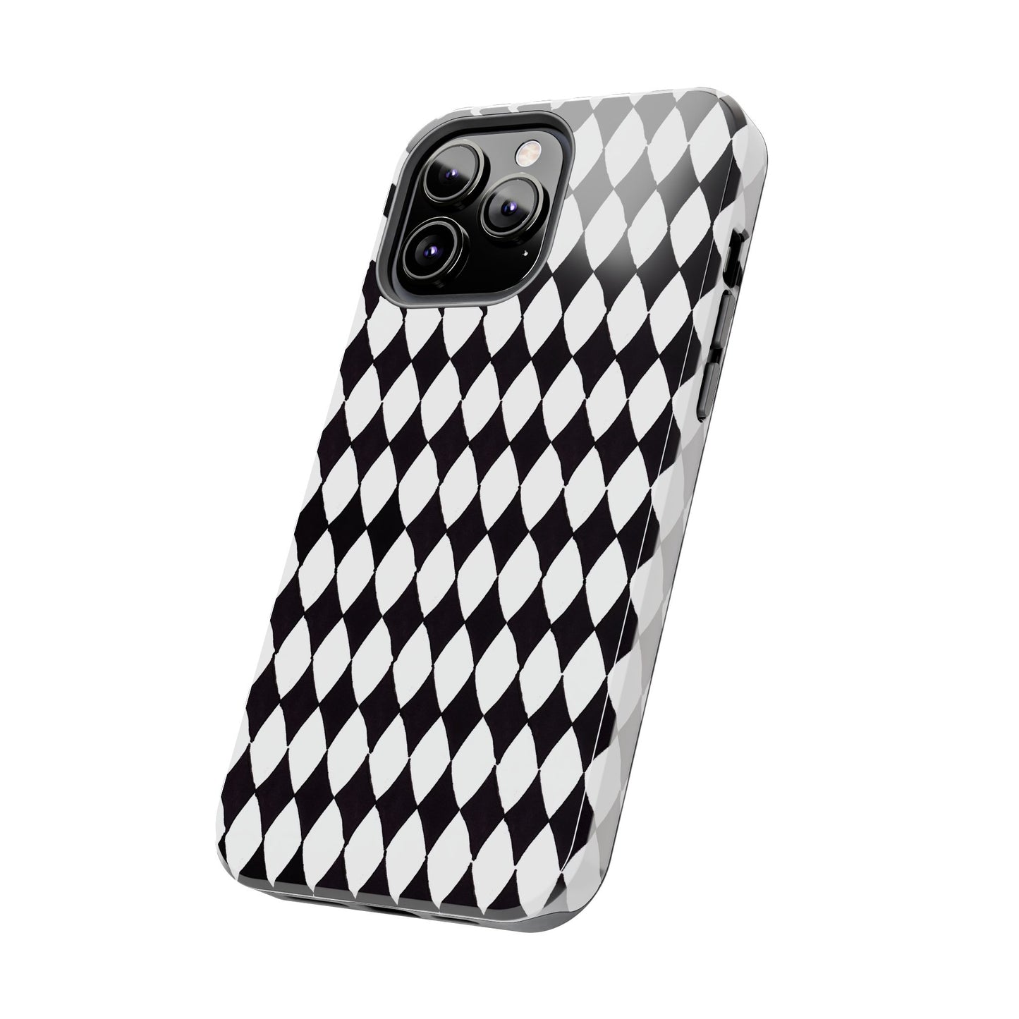 Diamond White / Black Phone Case