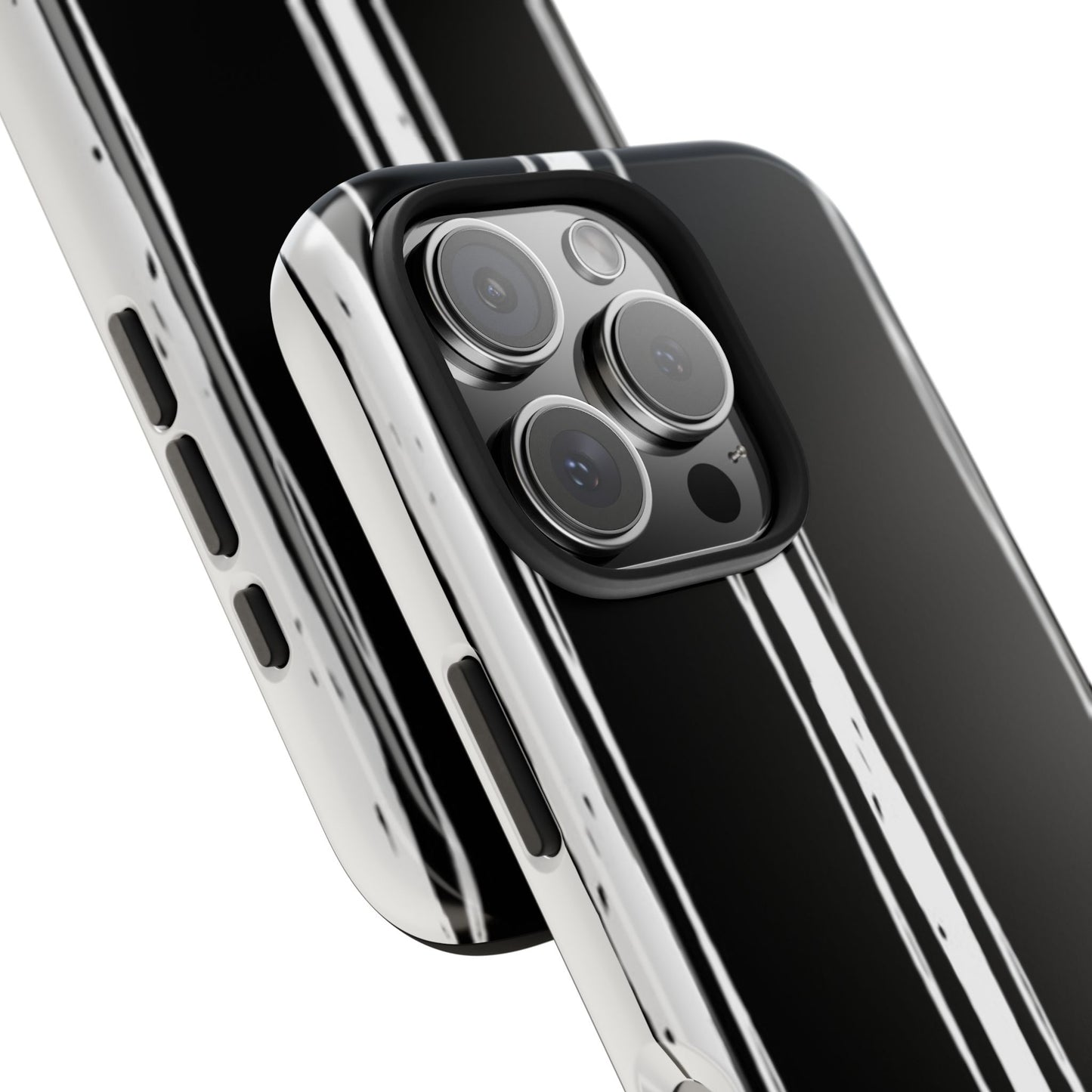 Black / White Stripe Phone Case