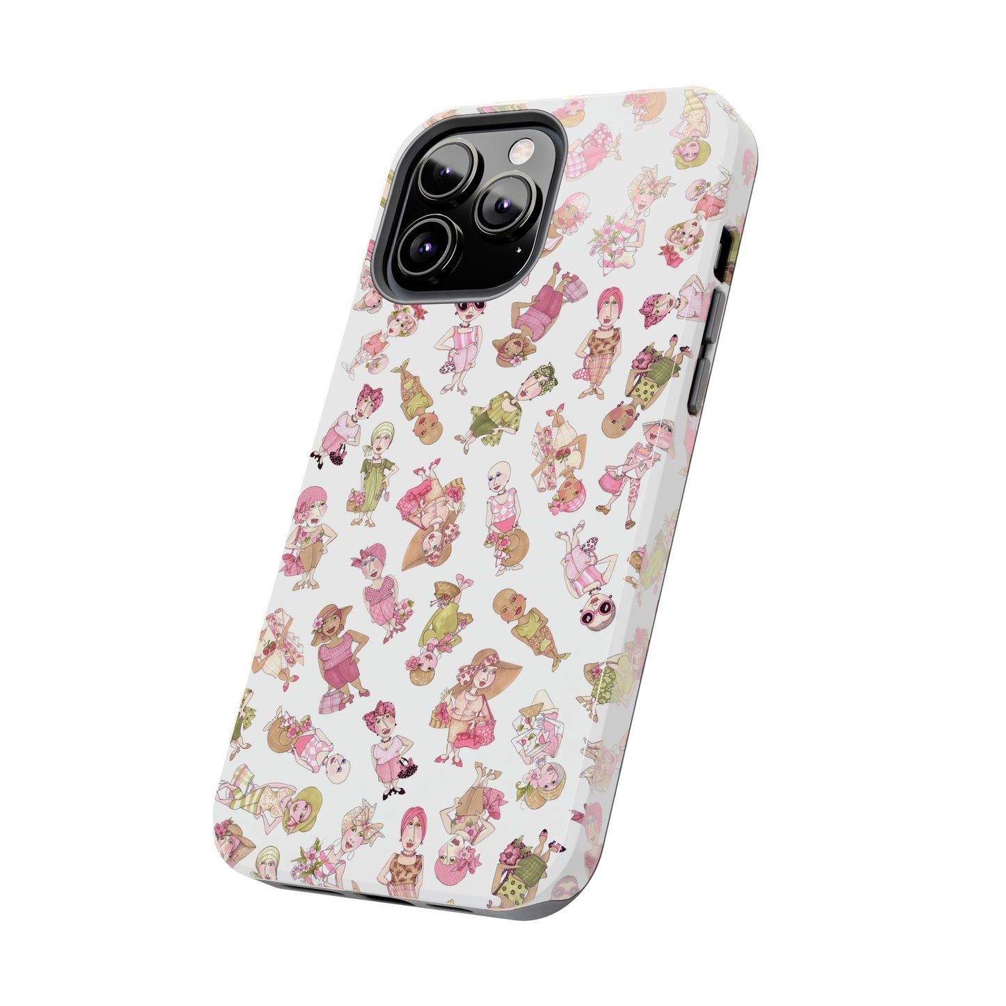 Tossed Ladies White Phone Case