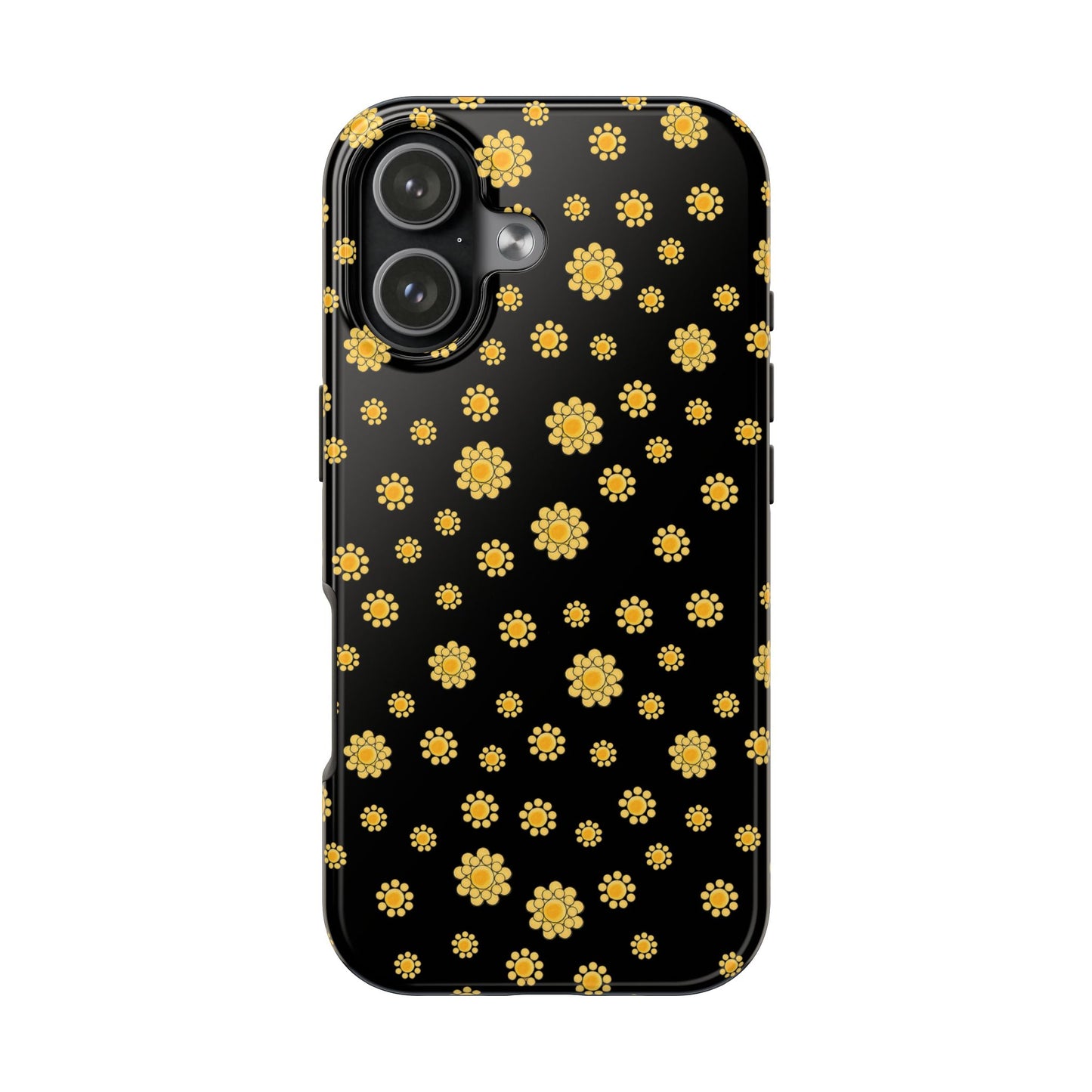 Bandana Dots Black / Yellow Phone Case