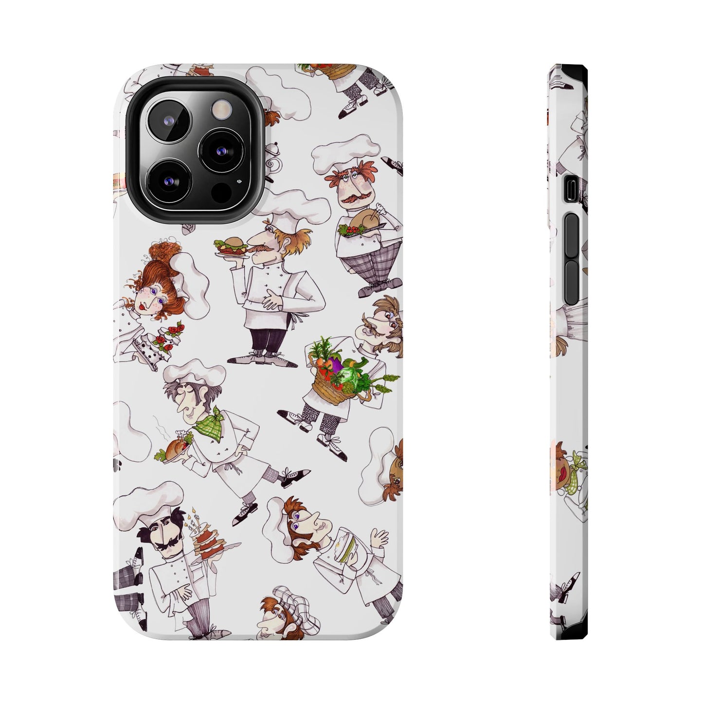 Tossed Chefs White Phone Case