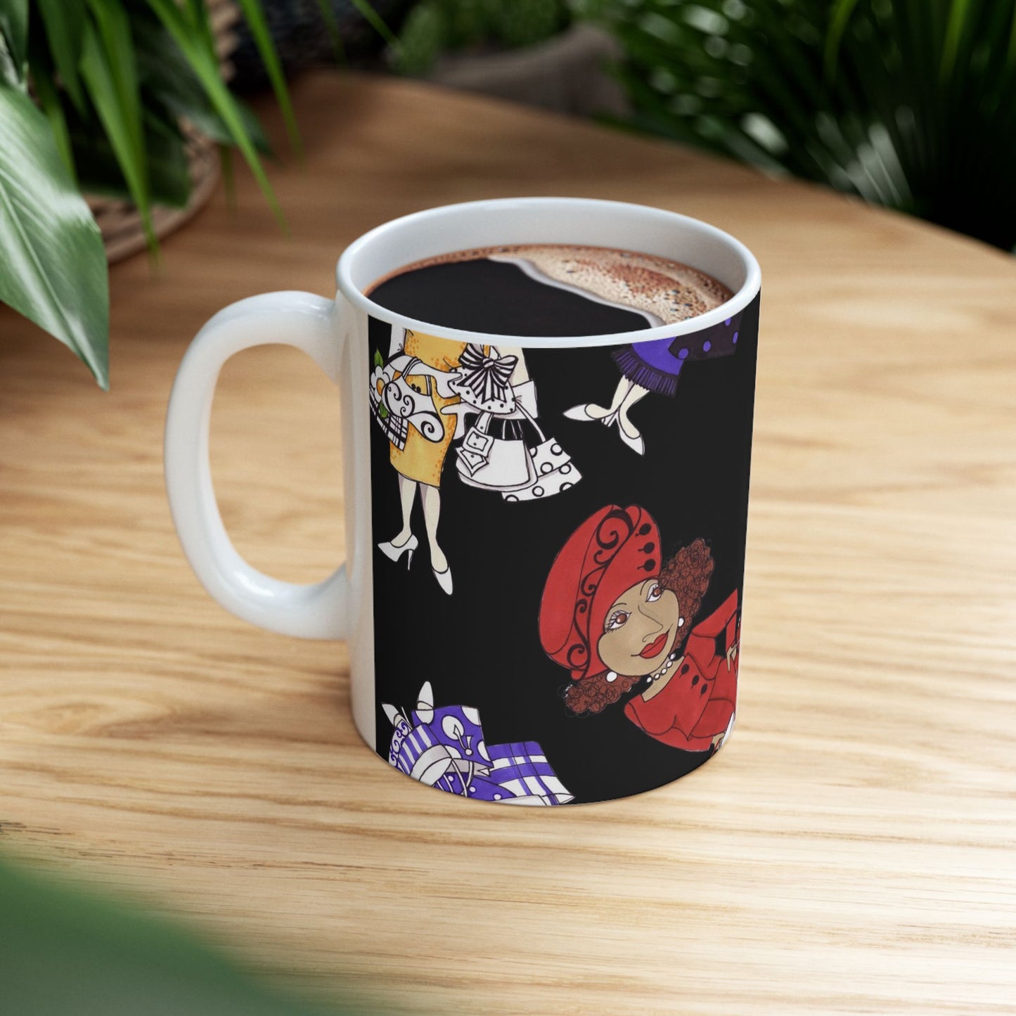Gone Shopping Tossed Black Cup