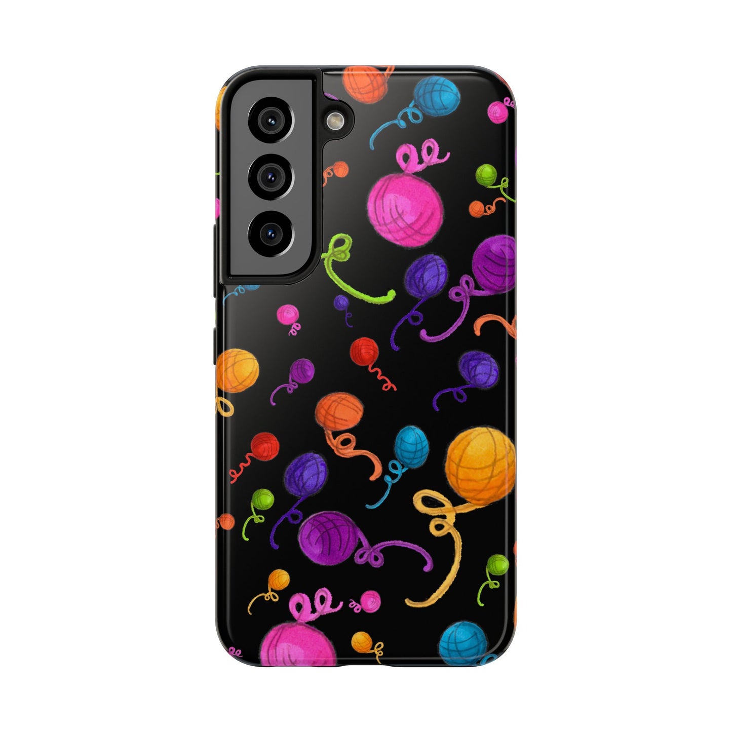 Yarniverse Black Phone Case