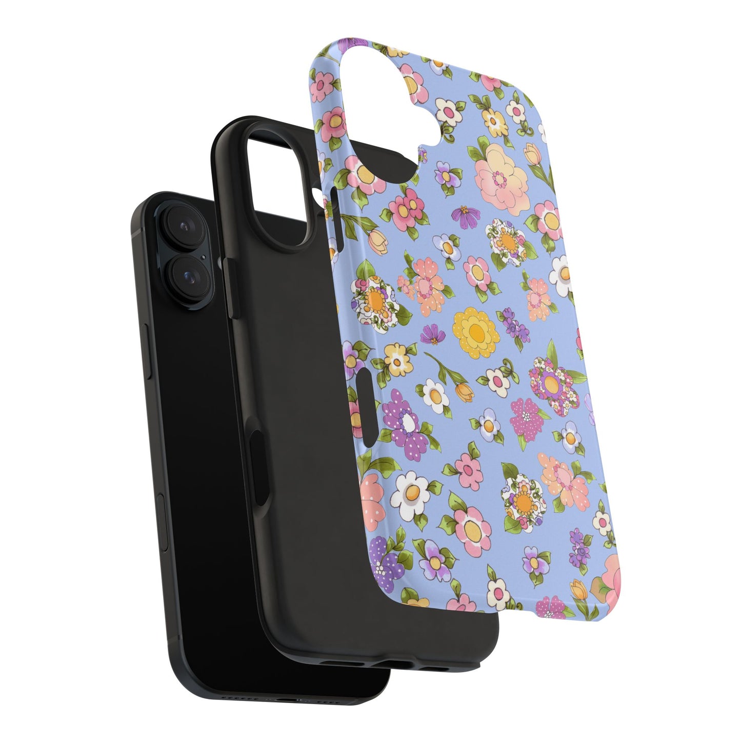 Flowery Blue Phone Case