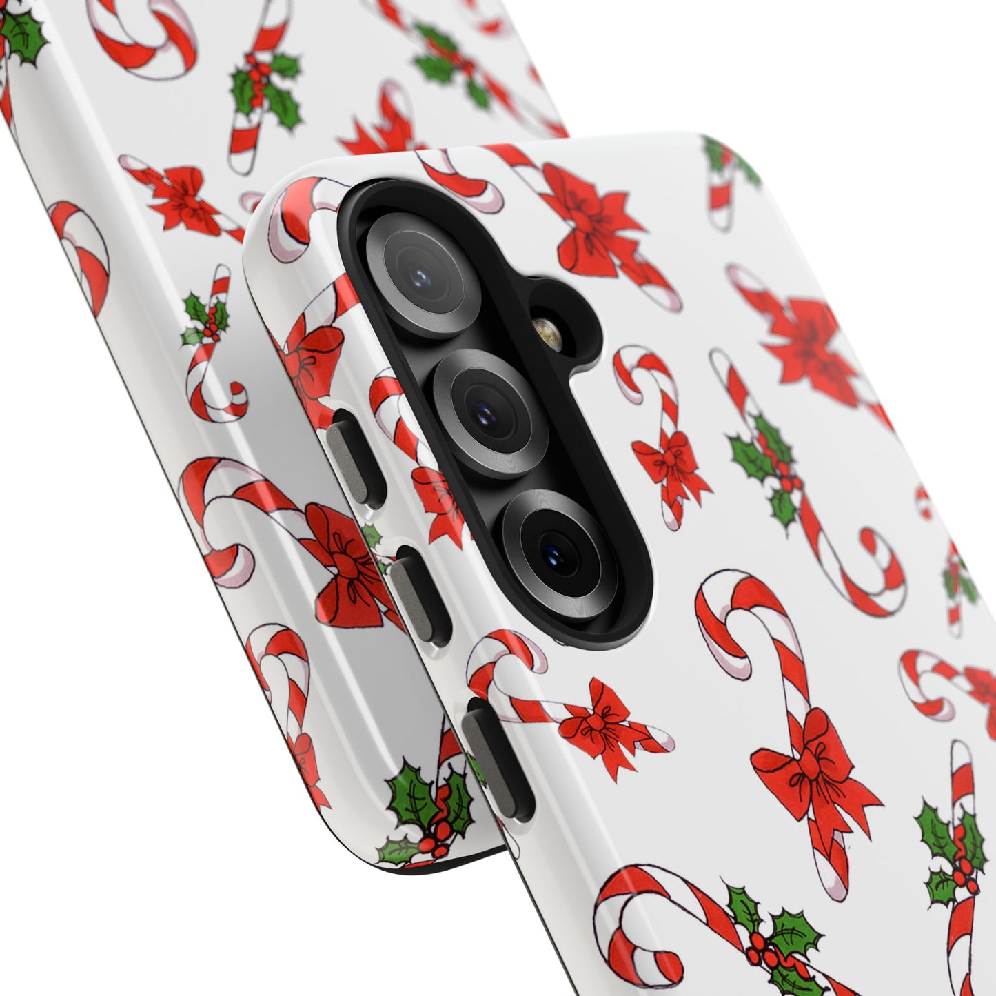 Candy Cane Crowd White Phone Case