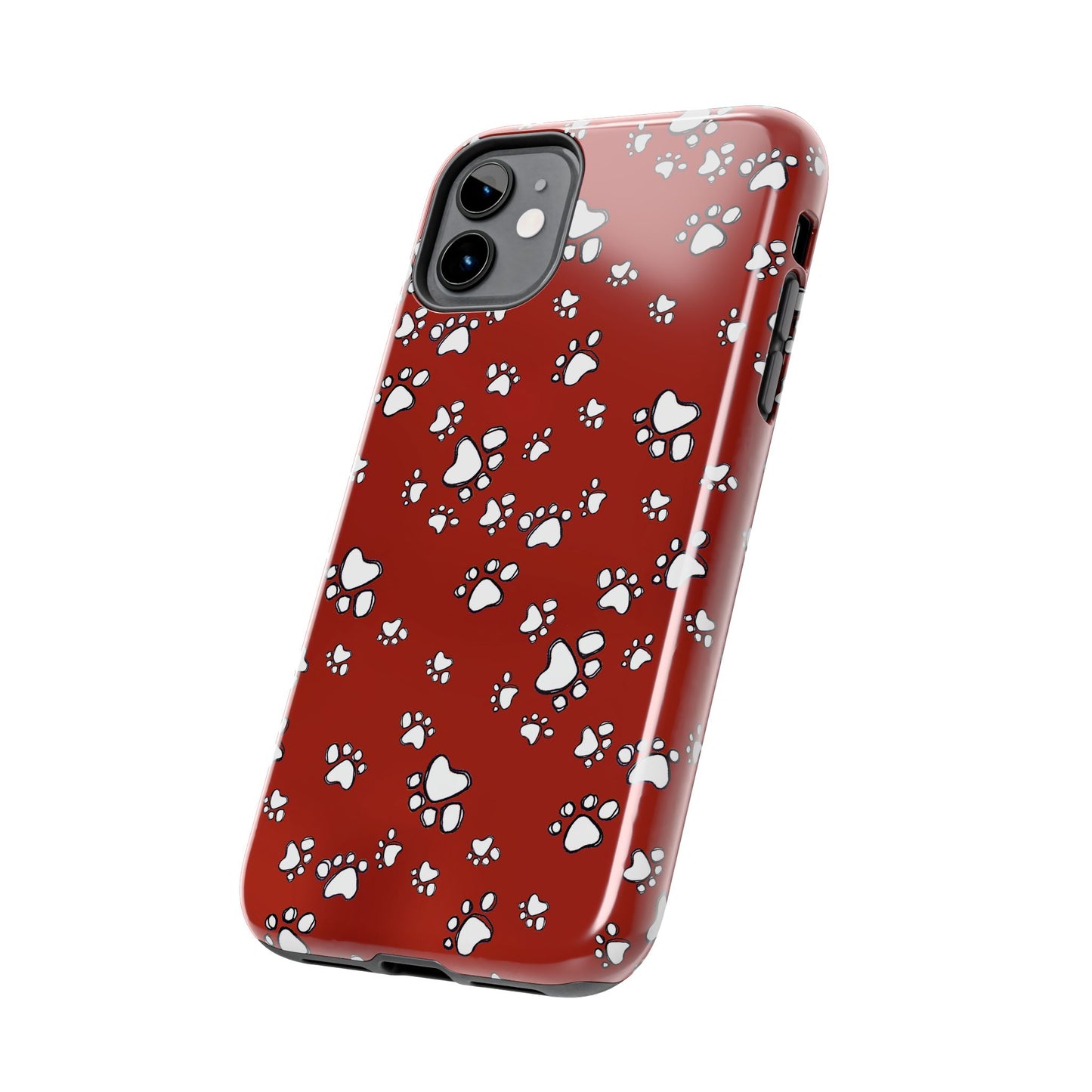 Paw Flakes Red Phone Case