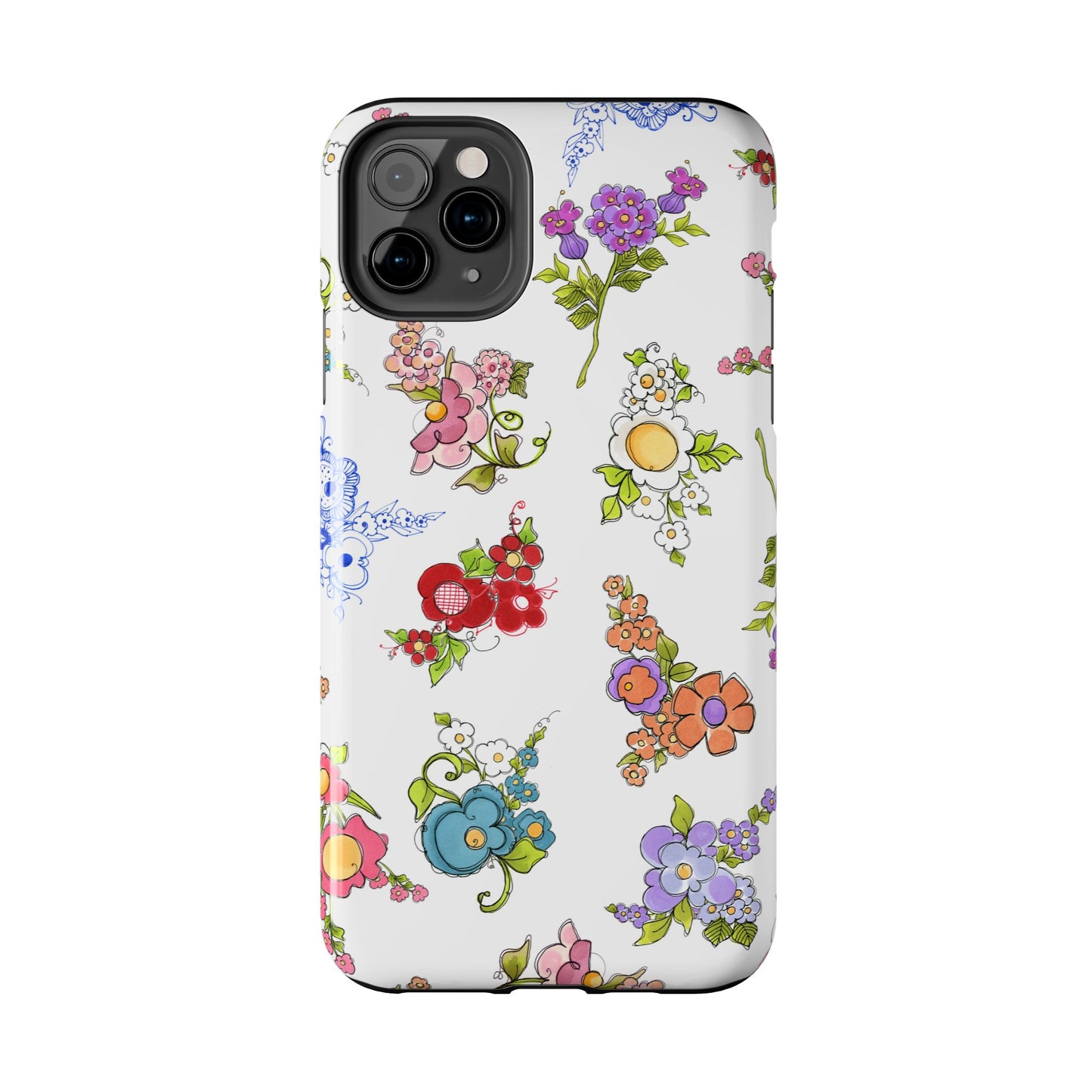 Mixed Bouquets White Phone Case