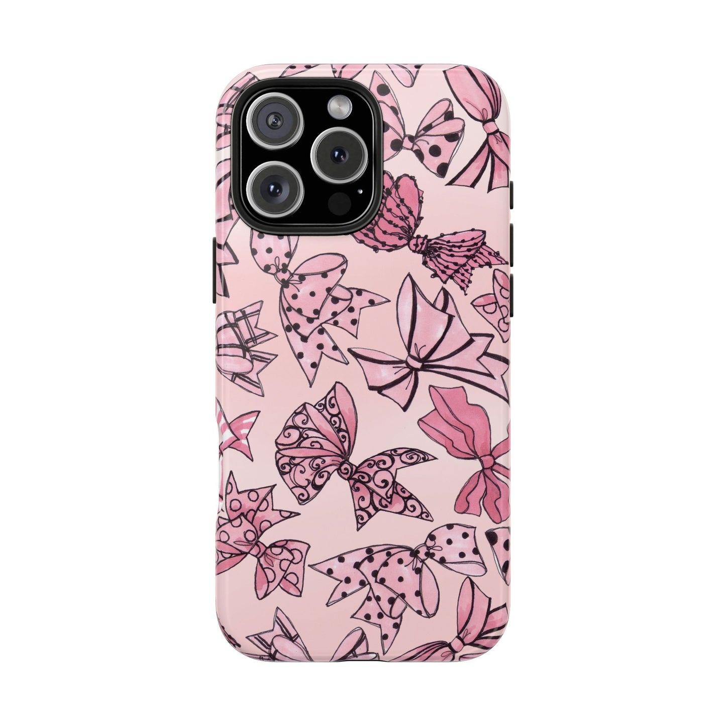 Blushing Bows Pink Sky Phone Case