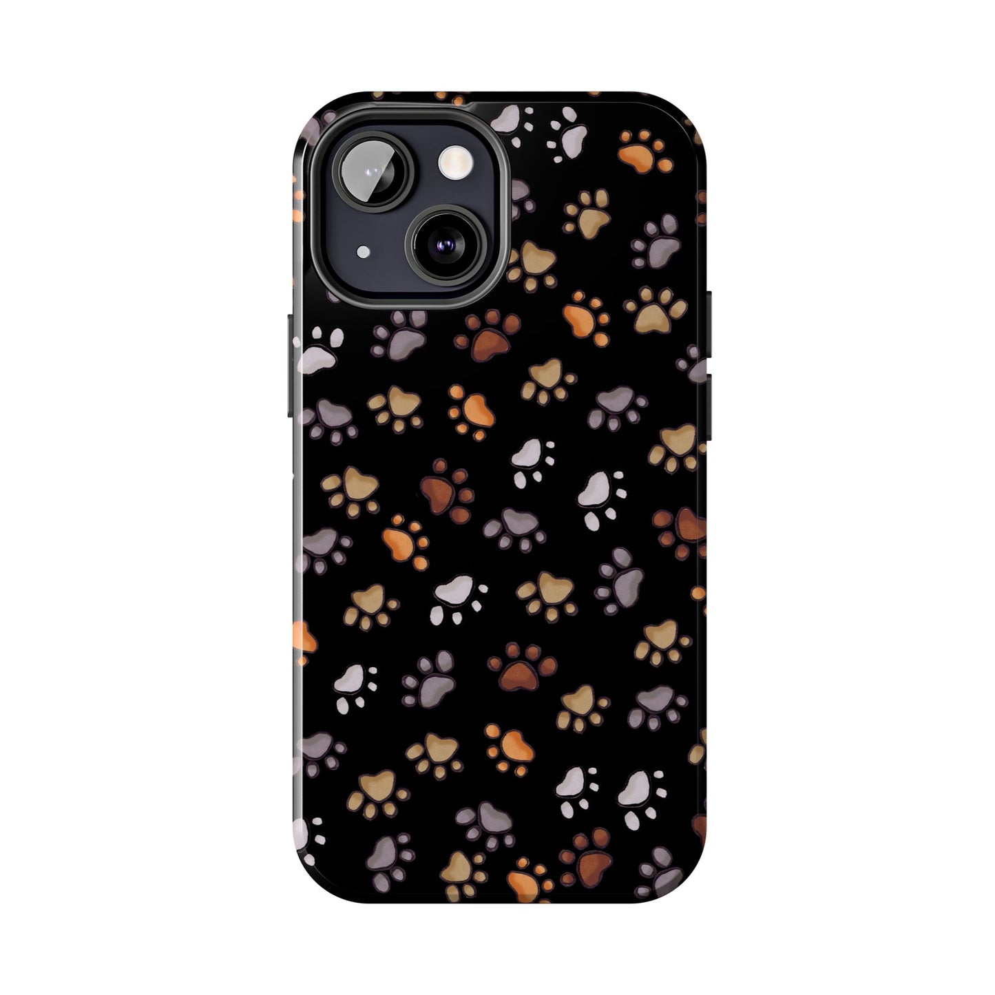 Puppy Paws Black Phone Case