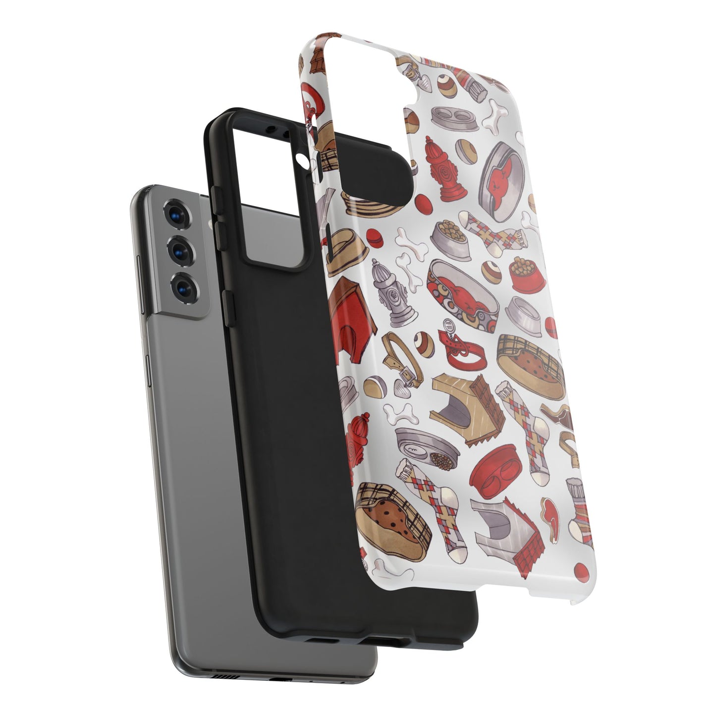 Doggie Stuff Gray Phone Case