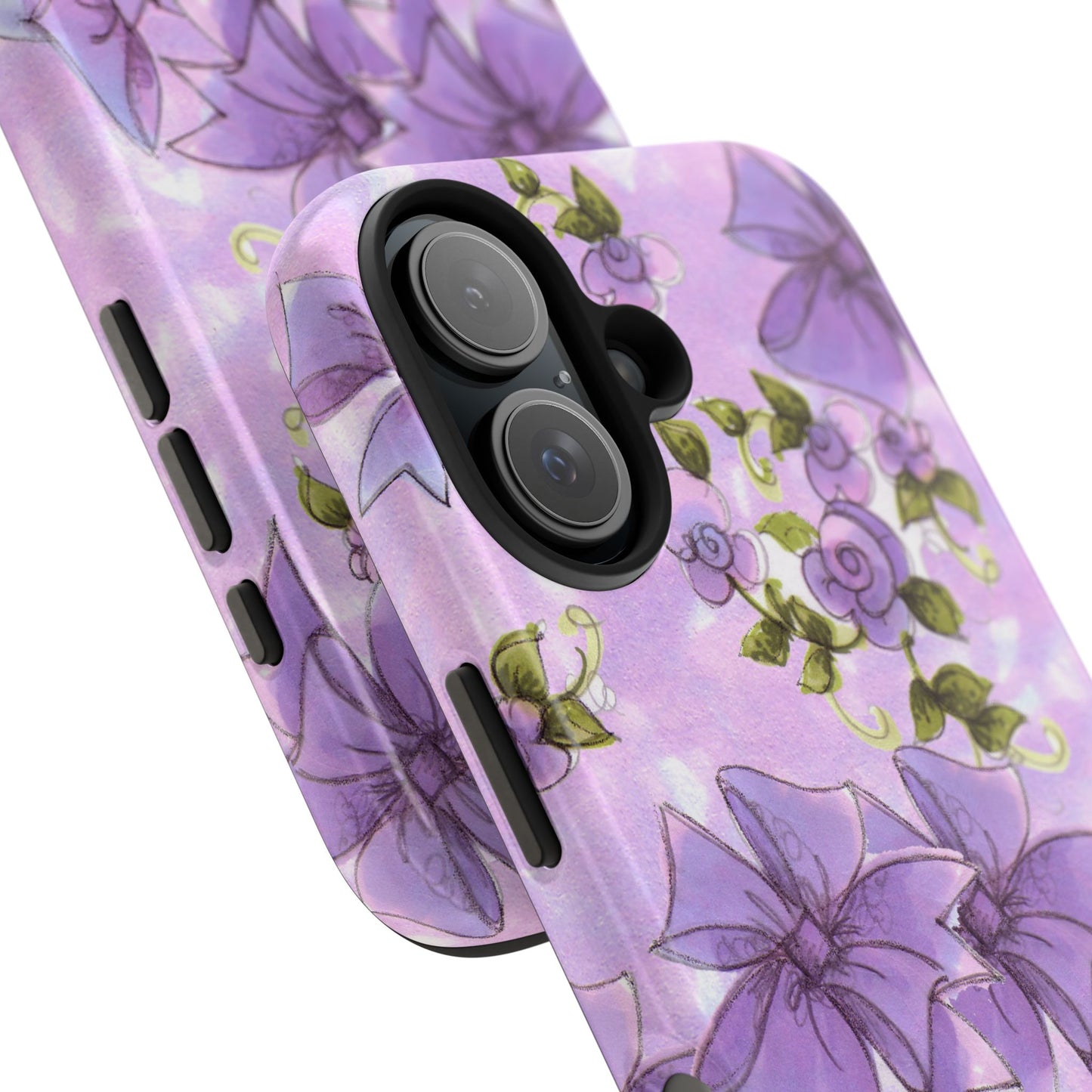 Bows & Flowers Purple Phone Case