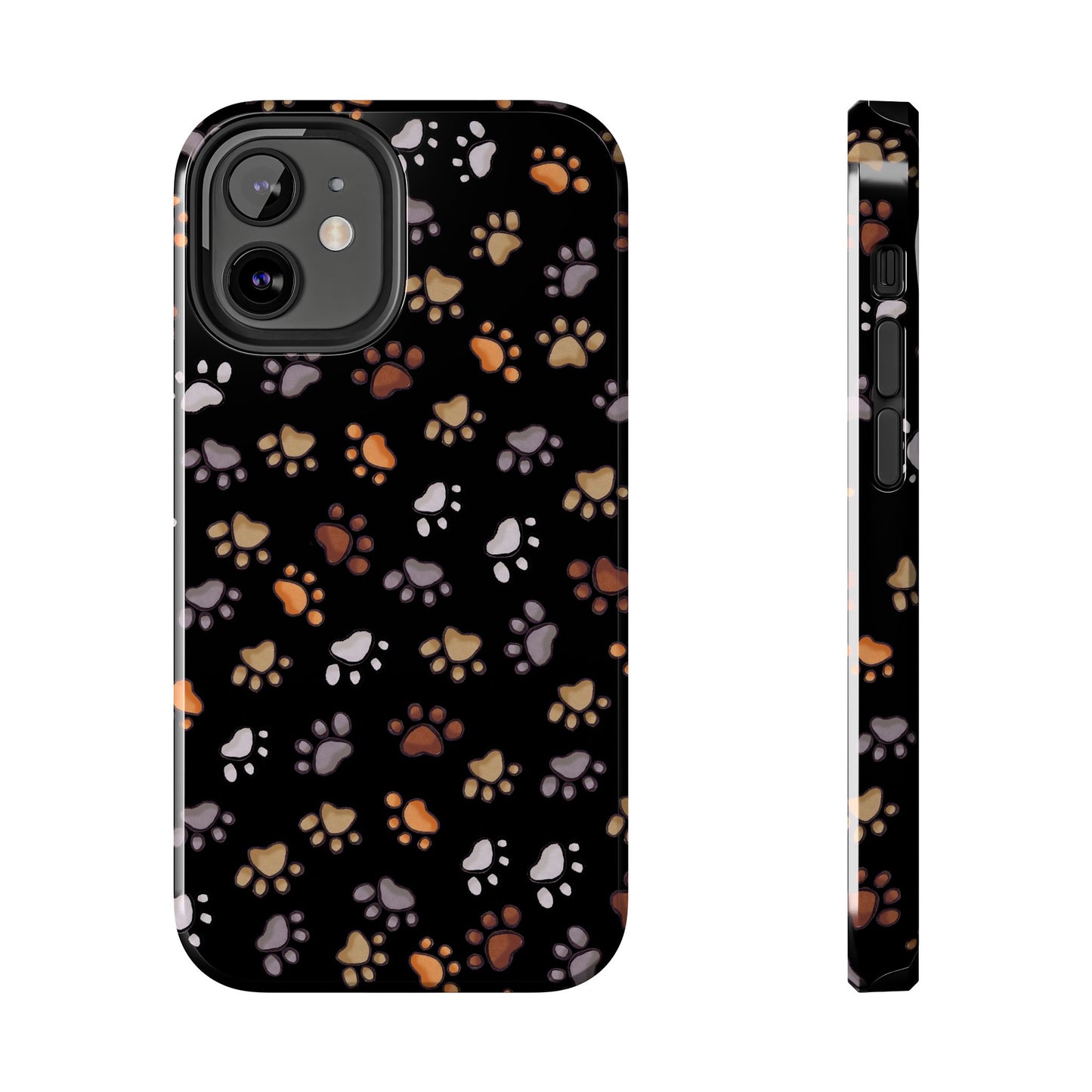 Puppy Paws Black Phone Case