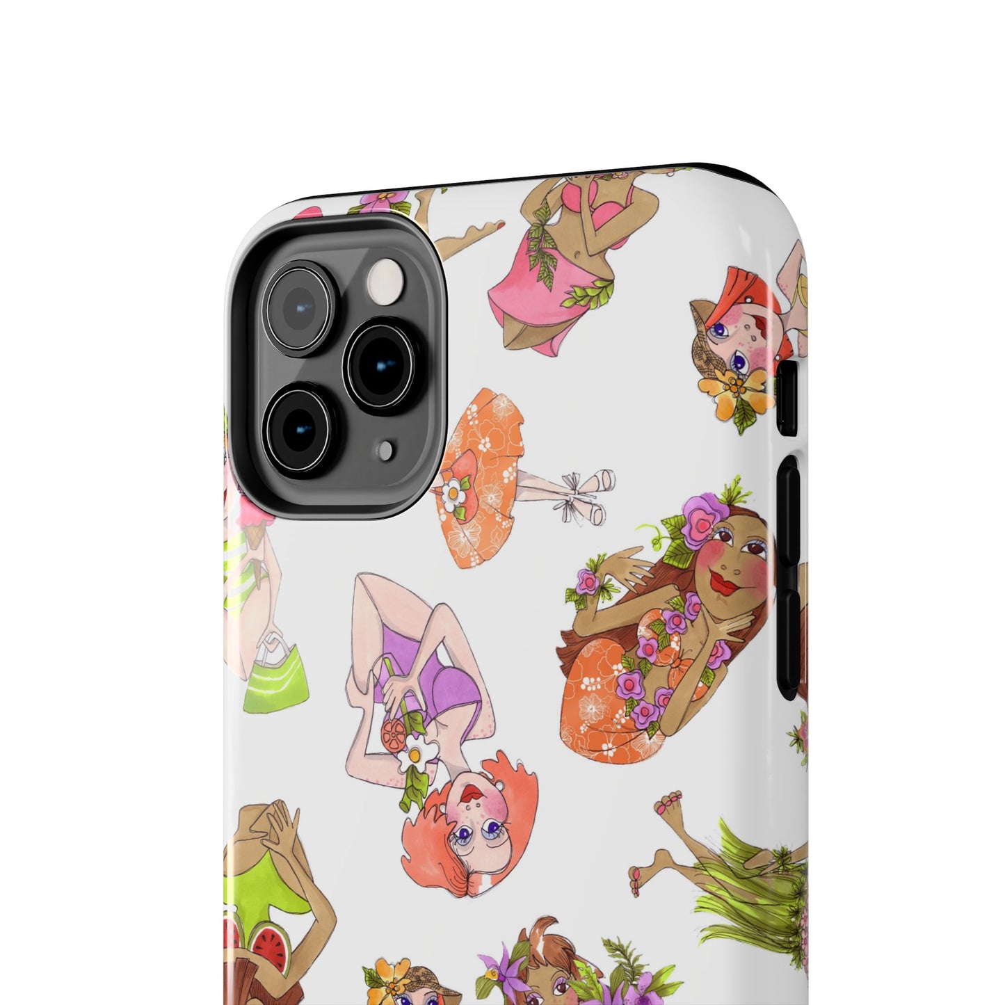 Island Toss White Phone Case