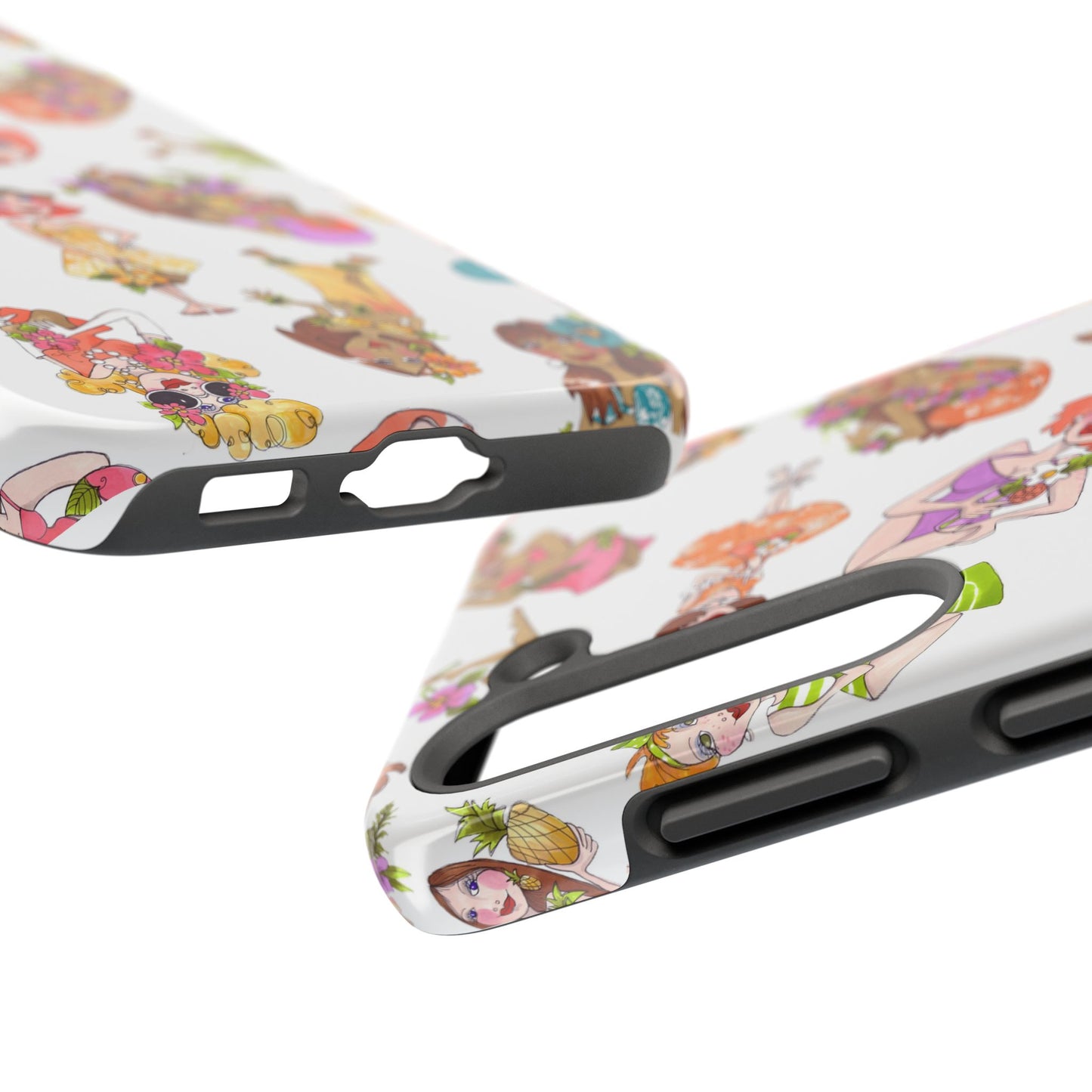 Island Toss White Phone Case