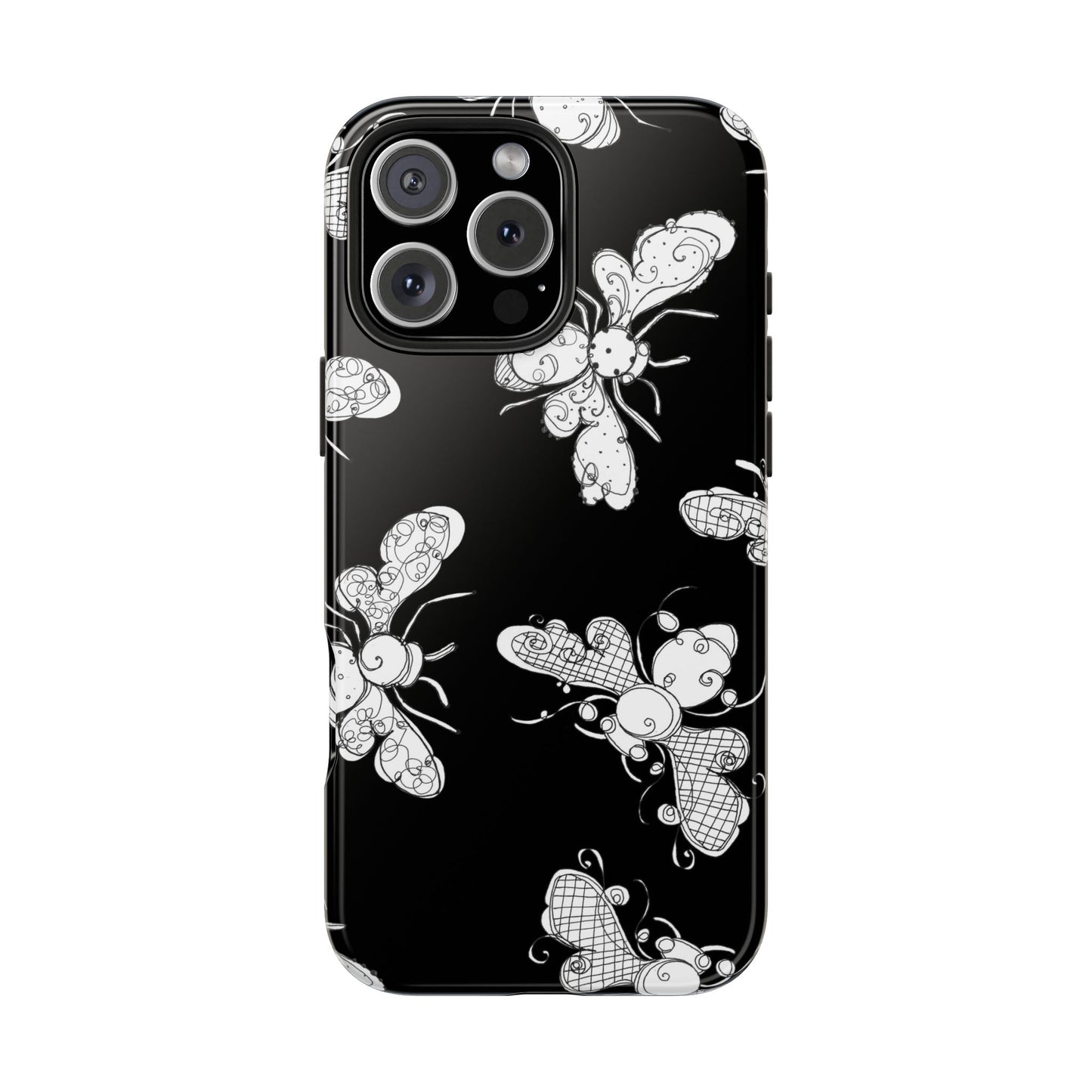 Busy Bee Black Phone Case