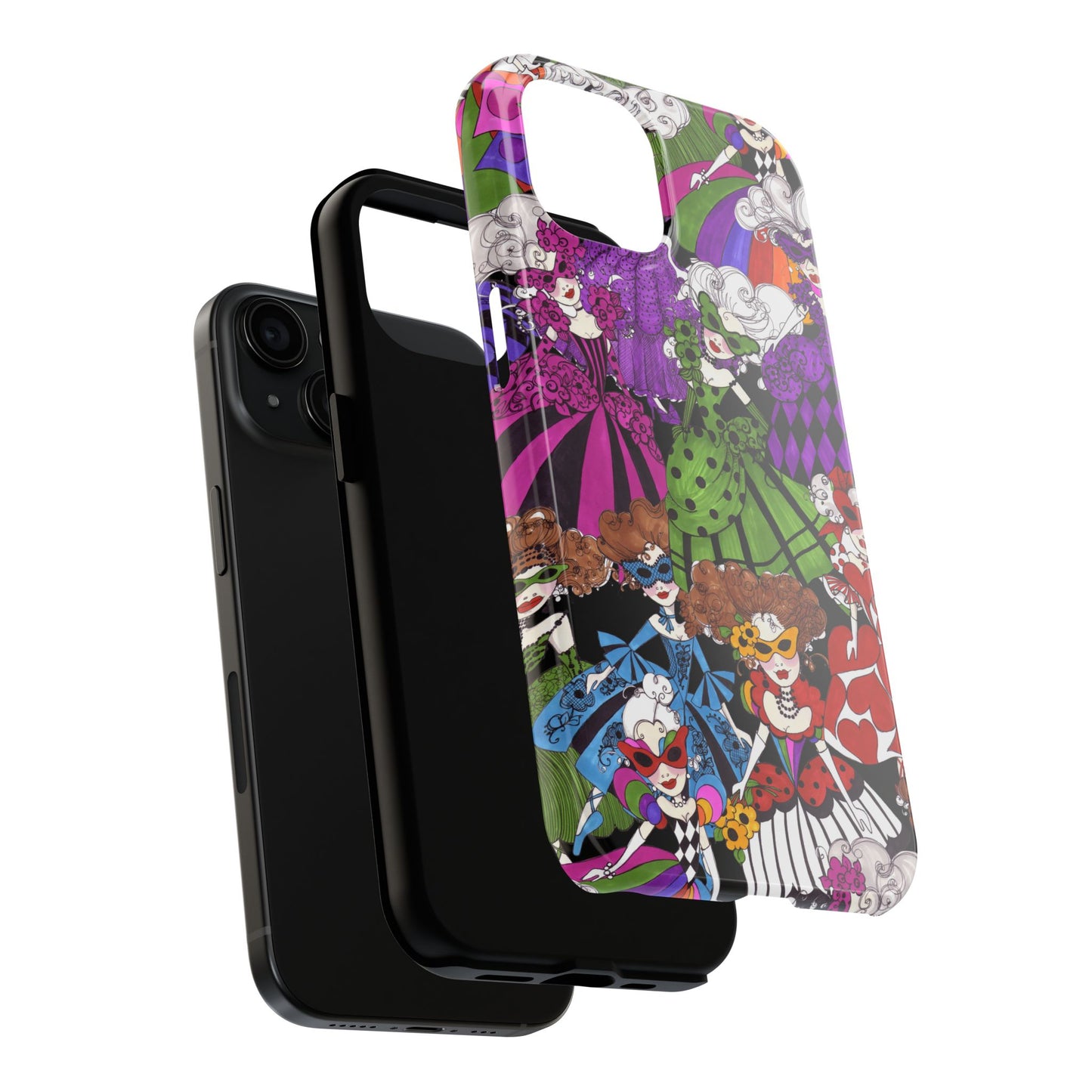 Crowded Dance Floor Black Phone Case