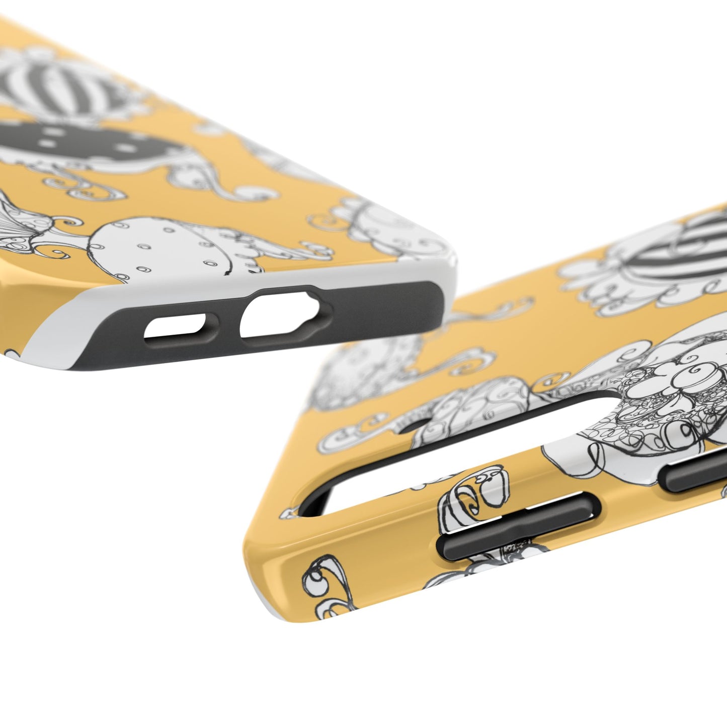 Bistro Chairs Yellow Phone Case