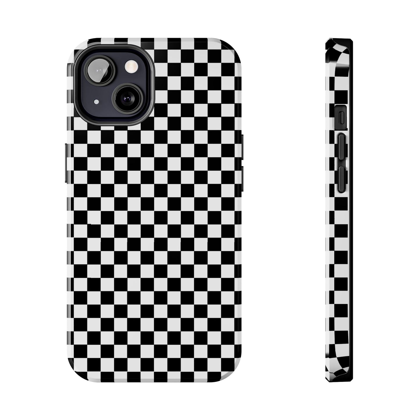 Checkerboard Black / White Phone Case